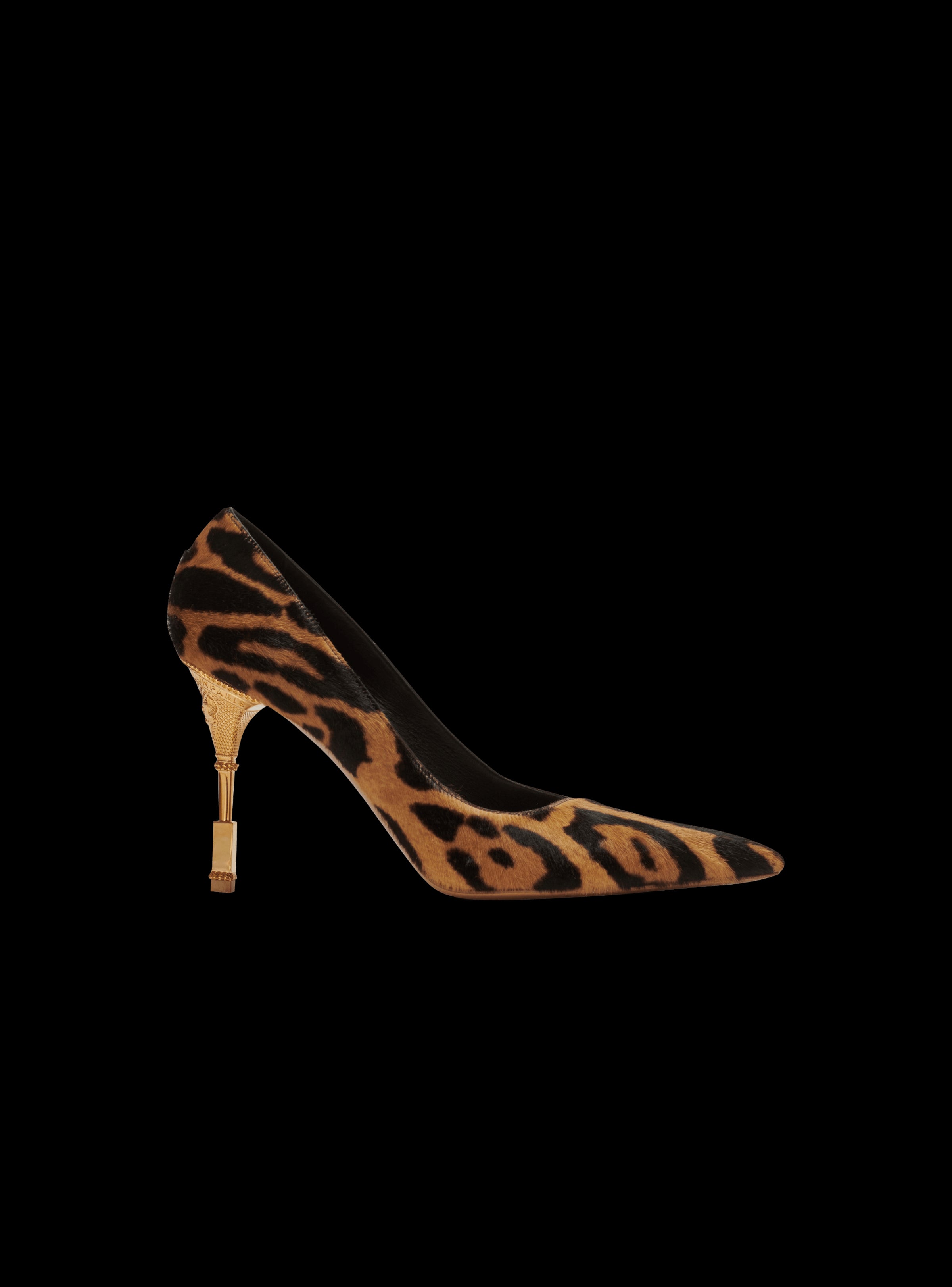 Balmain Women's Pump Moneta-Leopard Pony Calf