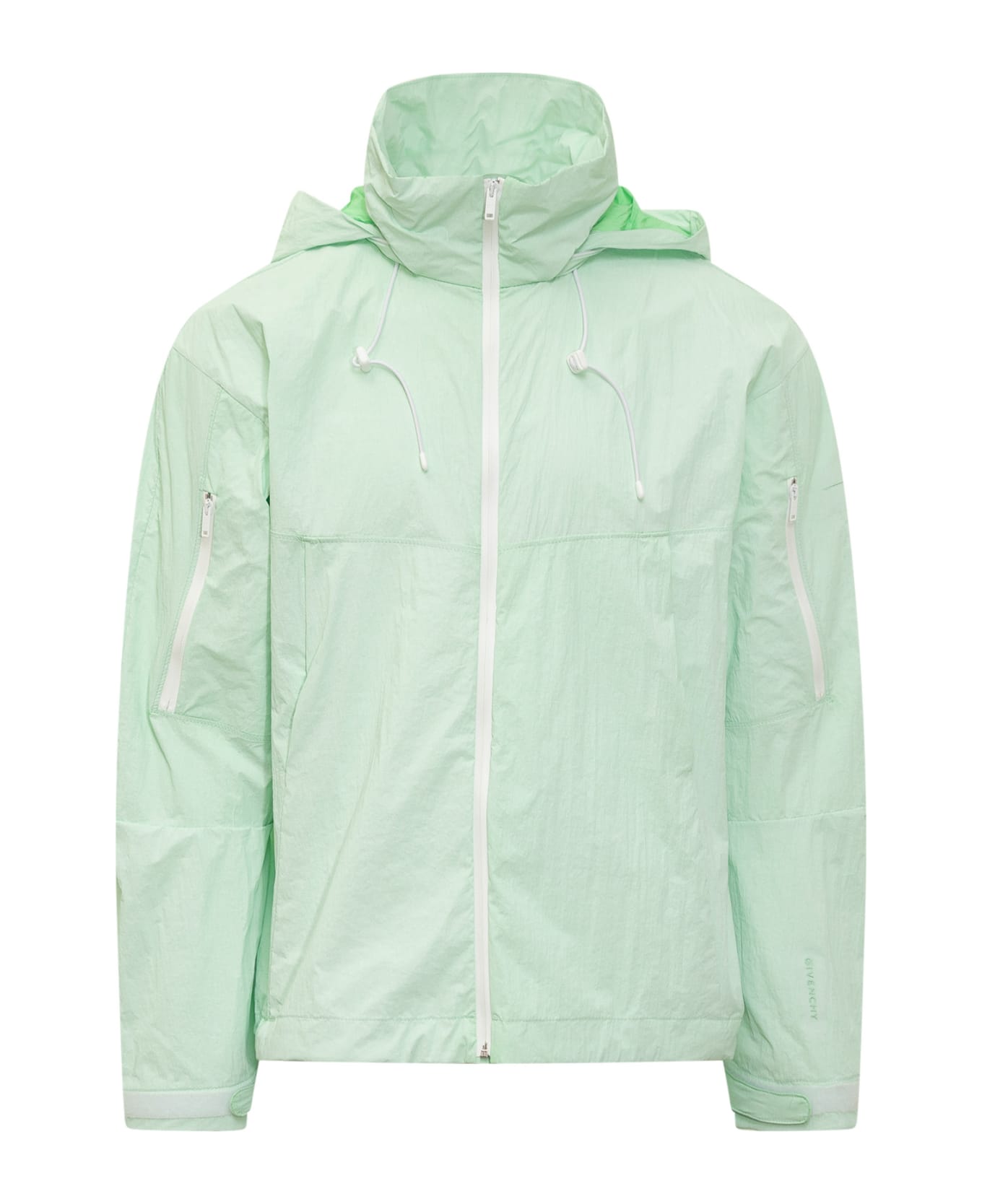 Givenchy Men's Shell Windbreaker in Green BM010M14QC326