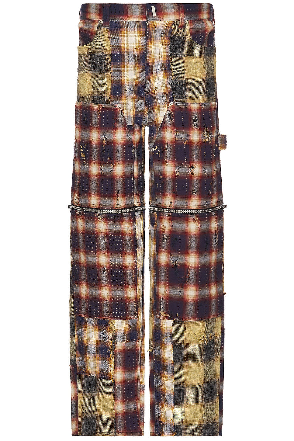Givenchy Men's Zip Off Carpenter Denim Trousers in Multi BM51BJ5Y7H960