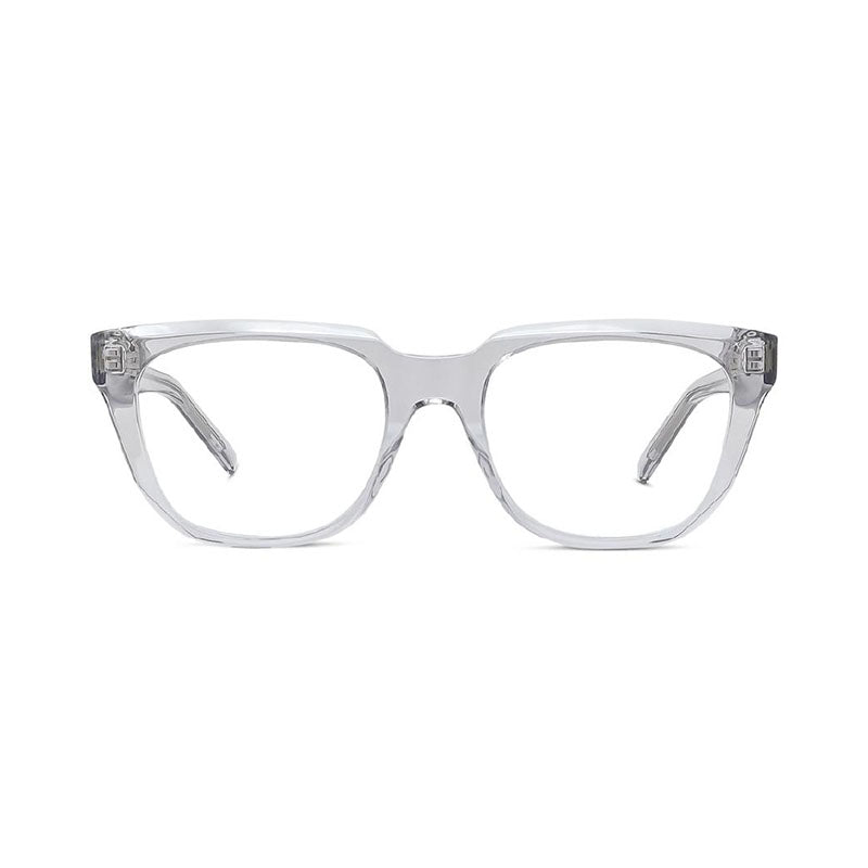 Givenchy Eyeglasses Square Full Rim, Transparent Grey Frame and Clear Demo Lens Lens GV50054I020