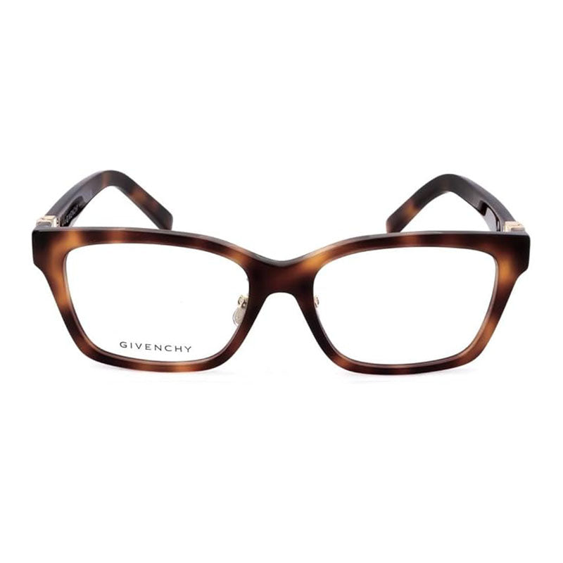 Givenchy Eyeglasses Square Full Rim, Havana Frame and Clear Demo Lens Lens GV50041F053