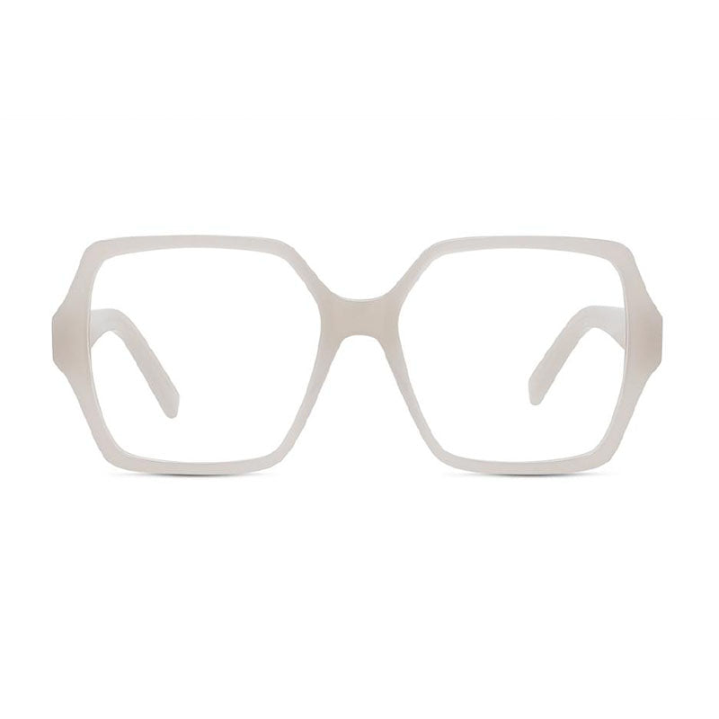 Givenchy Eyeglasses Square Full Rim, Beige Frame and Clear Demo Lenses Lens GV50050I059