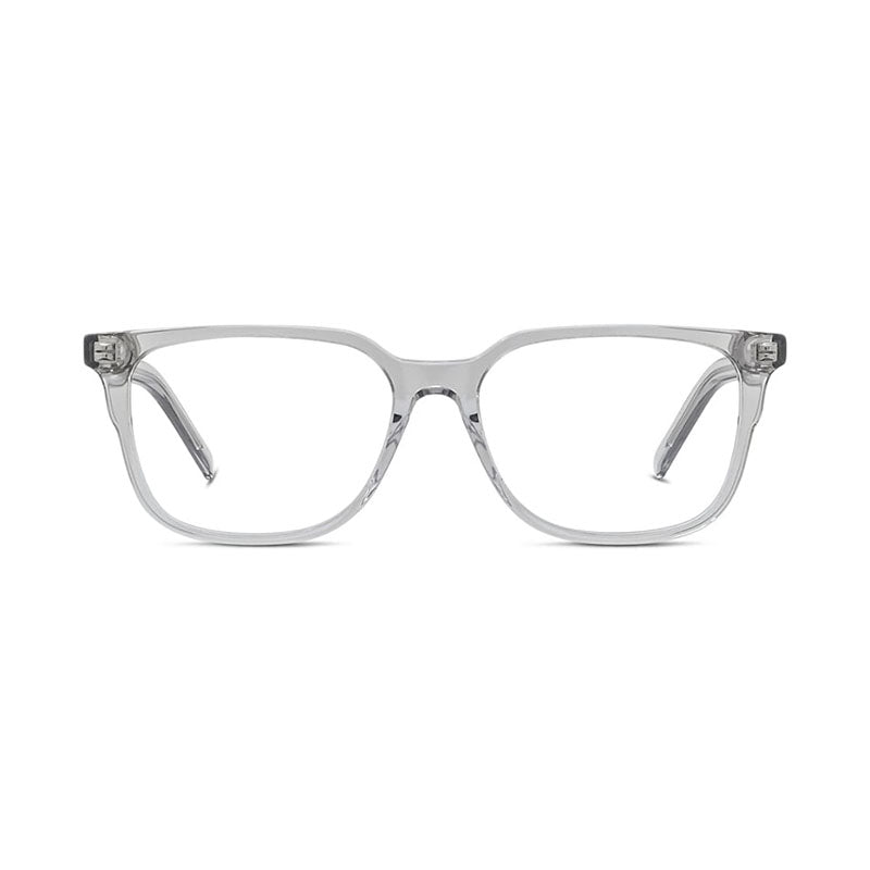 Givenchy Eyeglasses Square Full Rim, Transparent Grey Frame and Clear Demo Lens Lens GV50020I020