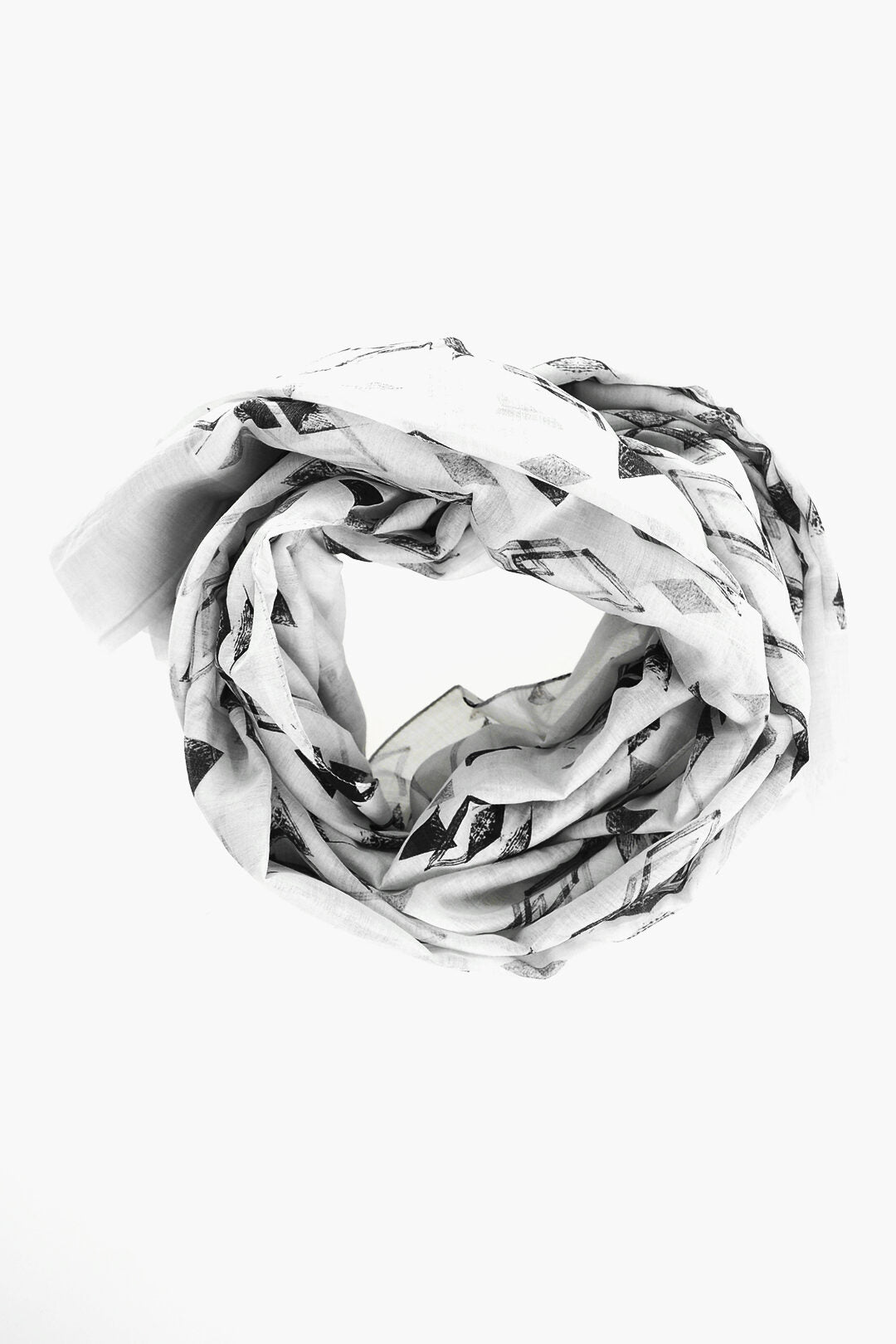 Corneliani All Over Geometric Pattern Scarf