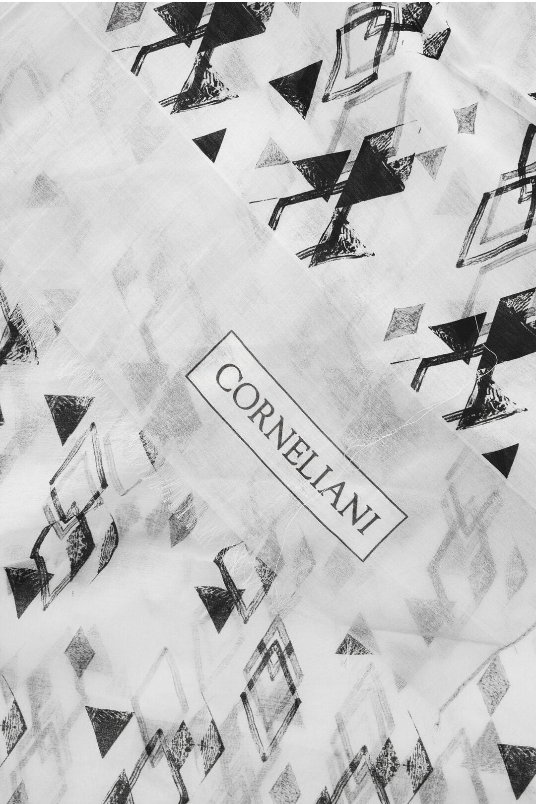 Corneliani All Over Geometric Pattern Scarf