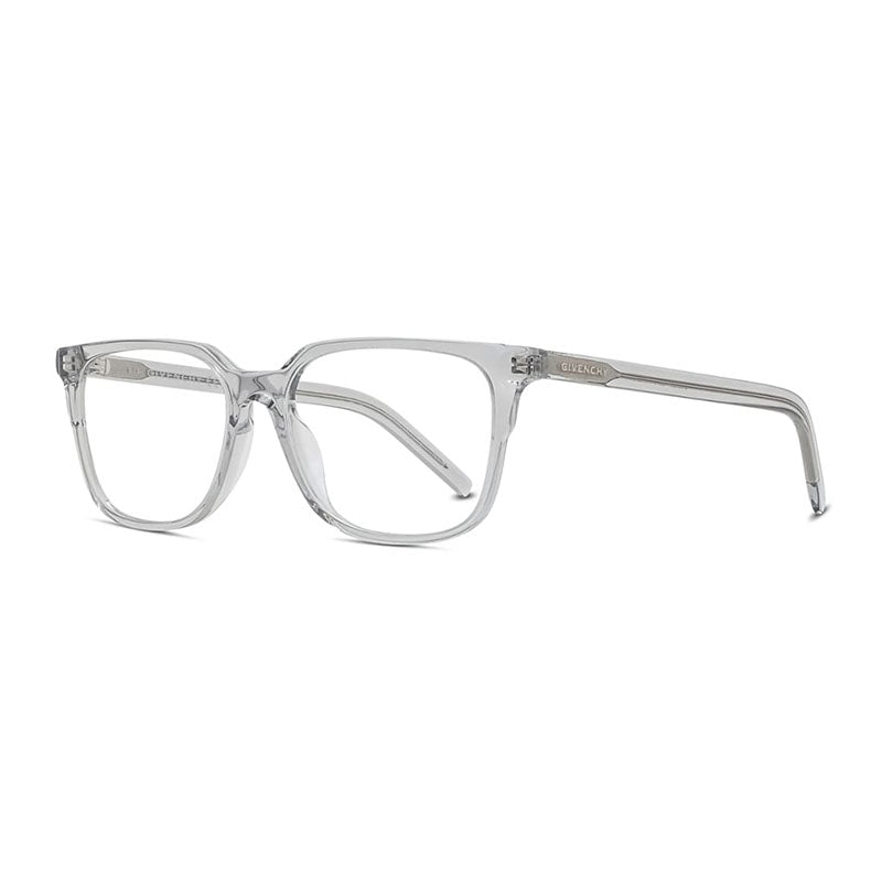 Givenchy Eyeglasses Square Full Rim, Transparent Grey Frame and Clear Demo Lens Lens GV50020I020
