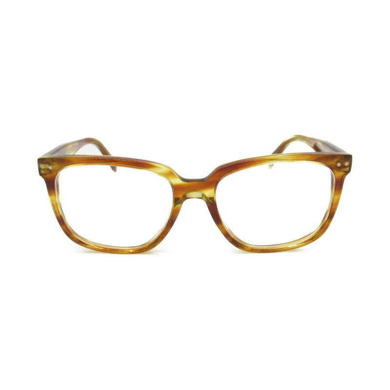 Celine Eyeglasses Square Full Rim, Light Havana Frame and Clear Demo Lenses Lens CL50020I056