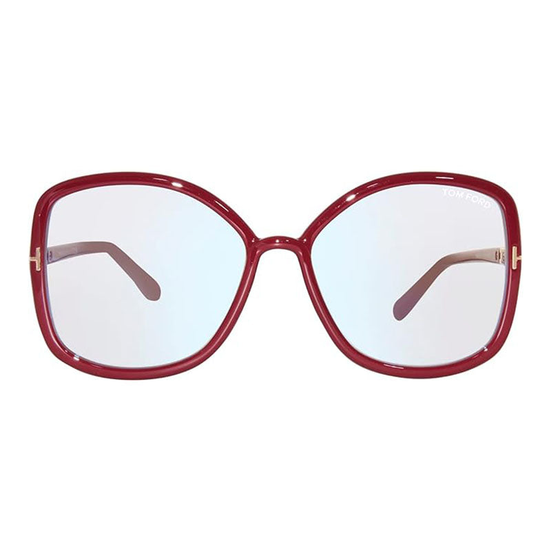 Tom Ford Eyeglasses Butterfly Full Rim, Pink Frame and Clear Demo Lenses Lens FT5845-B074