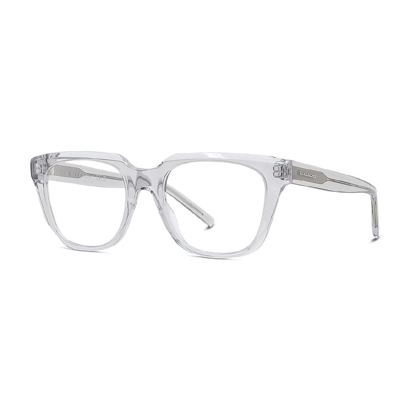 Givenchy Eyeglasses Square Full Rim, Transparent Grey Frame and Clear Demo Lens Lens GV50054I020