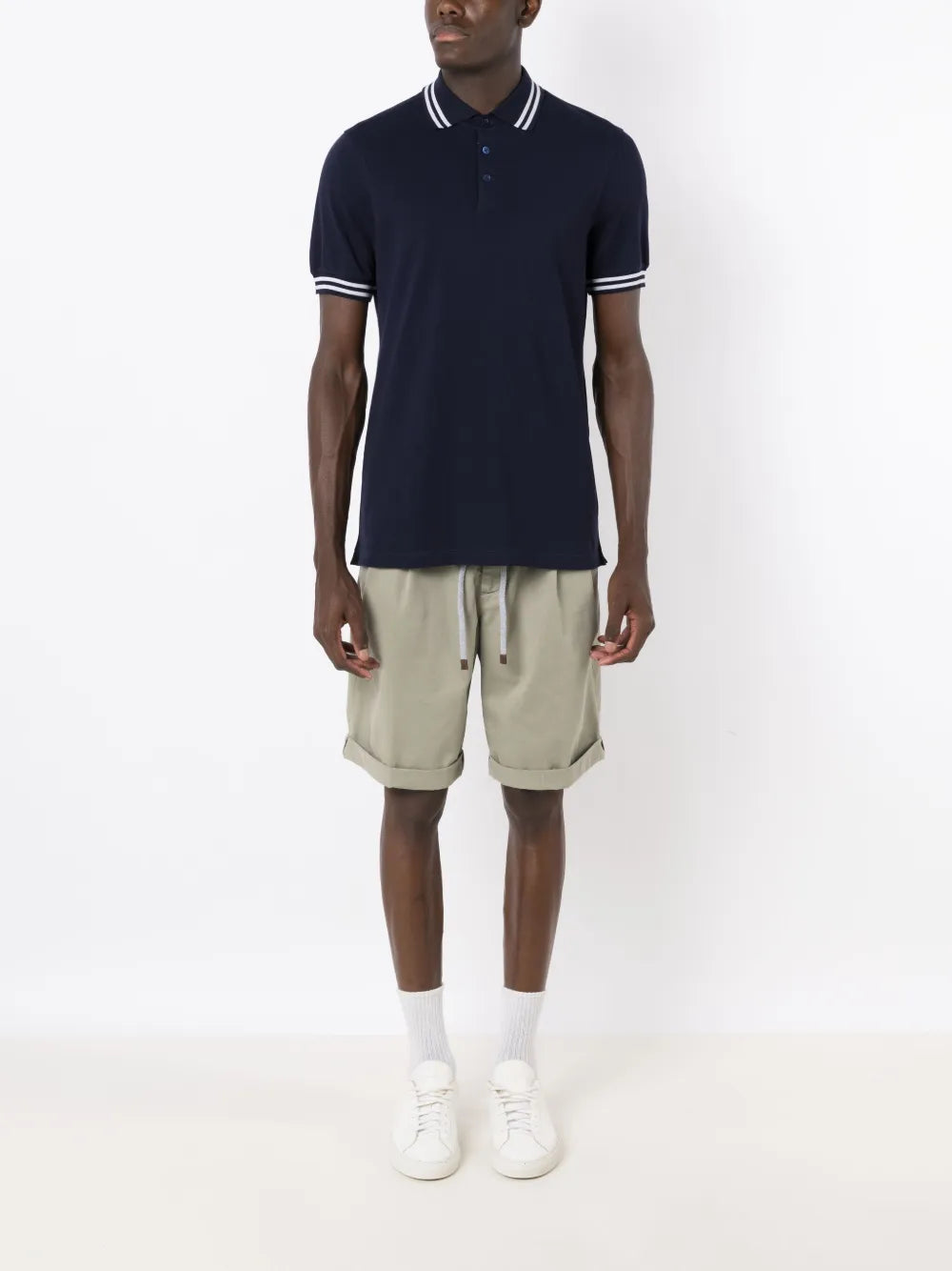 Brunello Cucinelli Drawstring Cotton Shorts