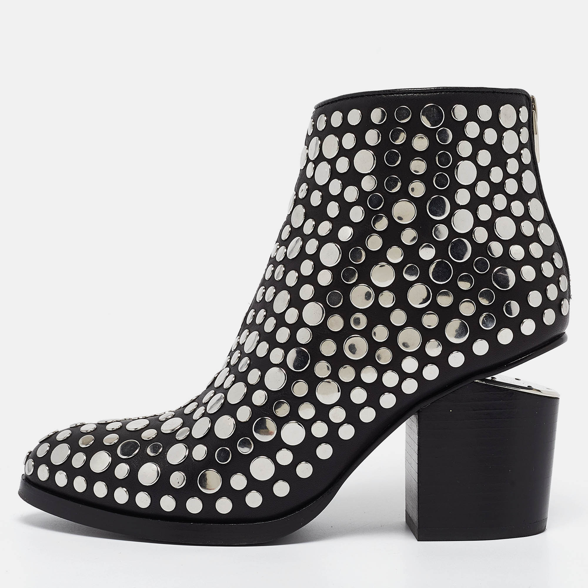 Alex black studded chelsea fashion boots