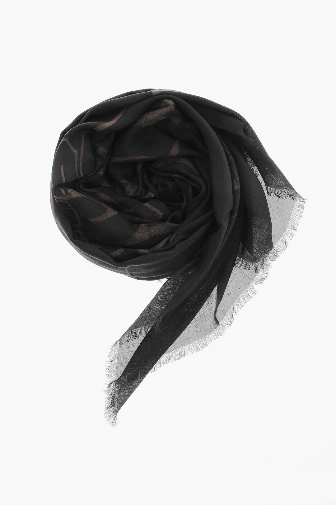 Givenchy Two-Tone Foulard With Fringes