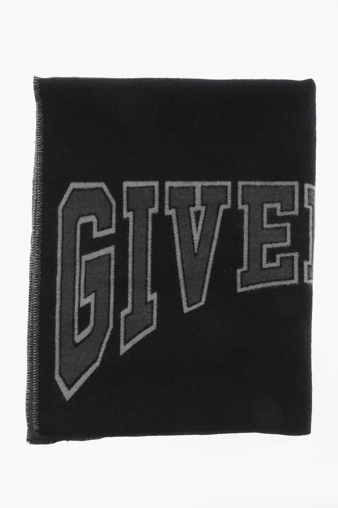 Givenchy Wool Maxi Scarf with Embroidery