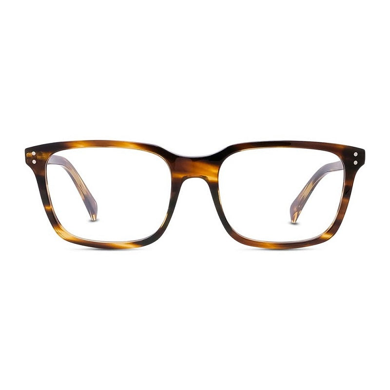 Celine Eyeglasses Square Full Rim, Flamed Havana Frame and Clear Demo Lenses Lens CL50081I056