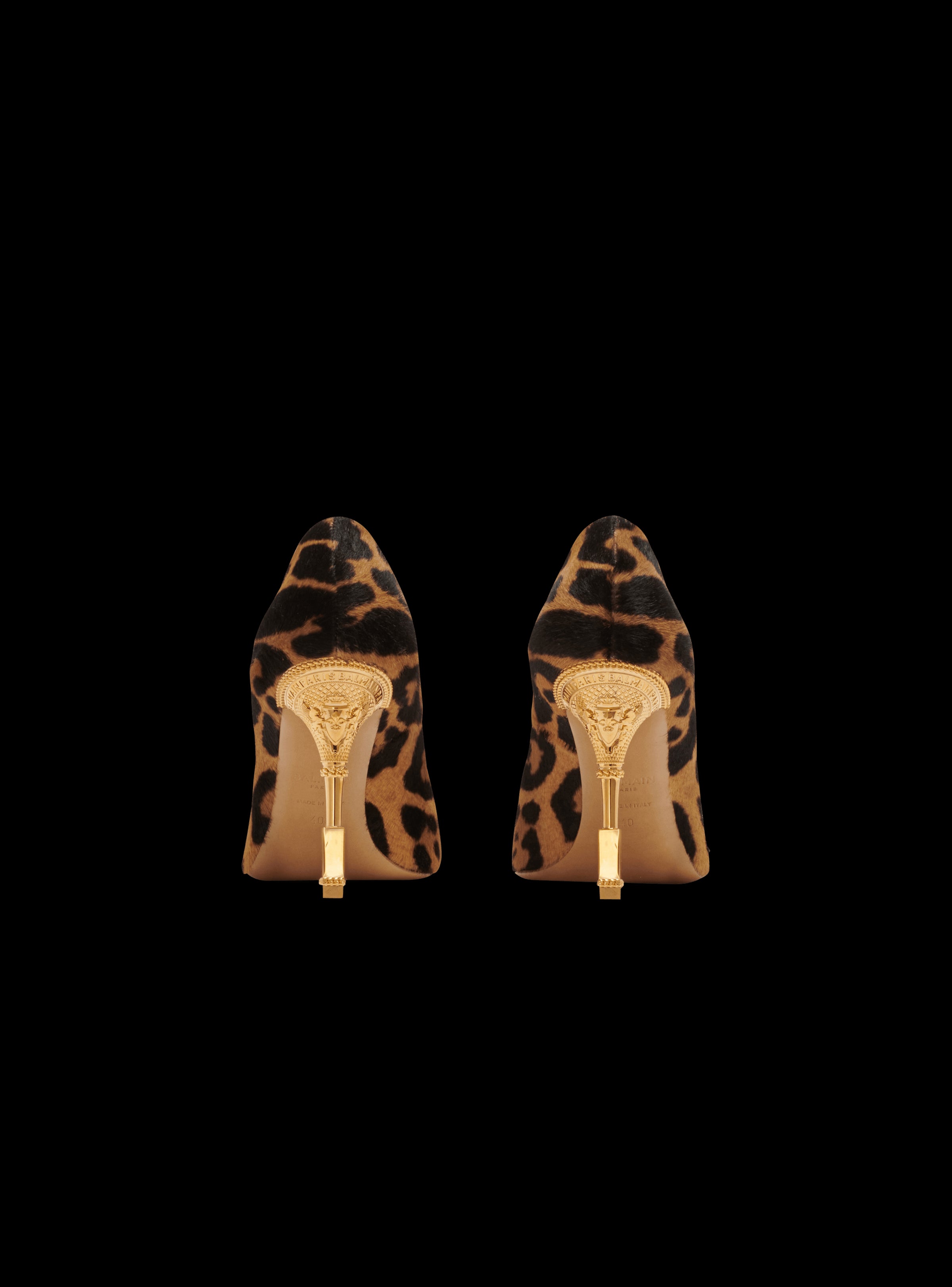 Balmain Women's Pump Moneta-Leopard Pony Calf