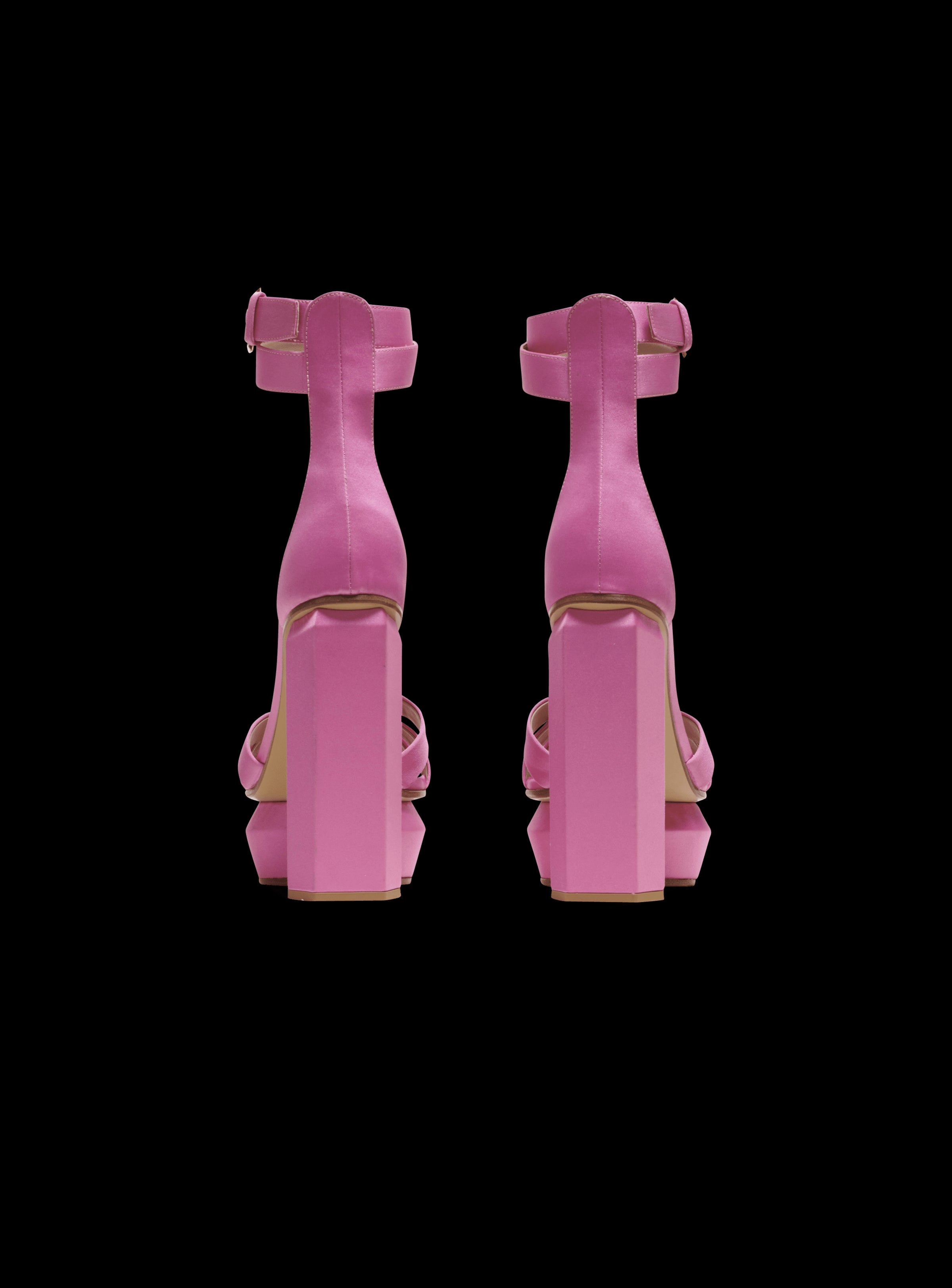 Balmain Women's Platform Sandal Ava-Satin