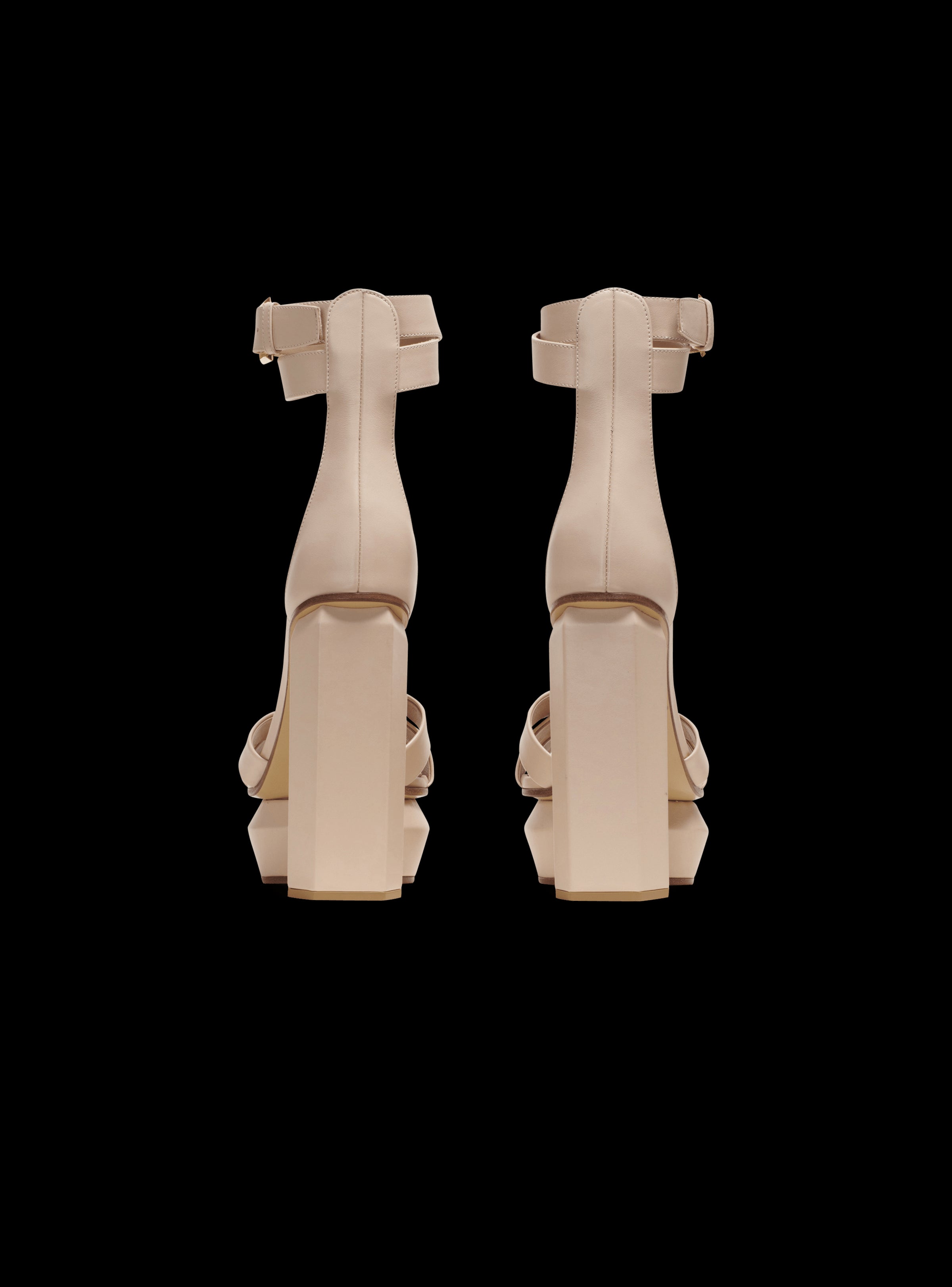 Balmain Women's Platform Sandal Ava-Calfskin