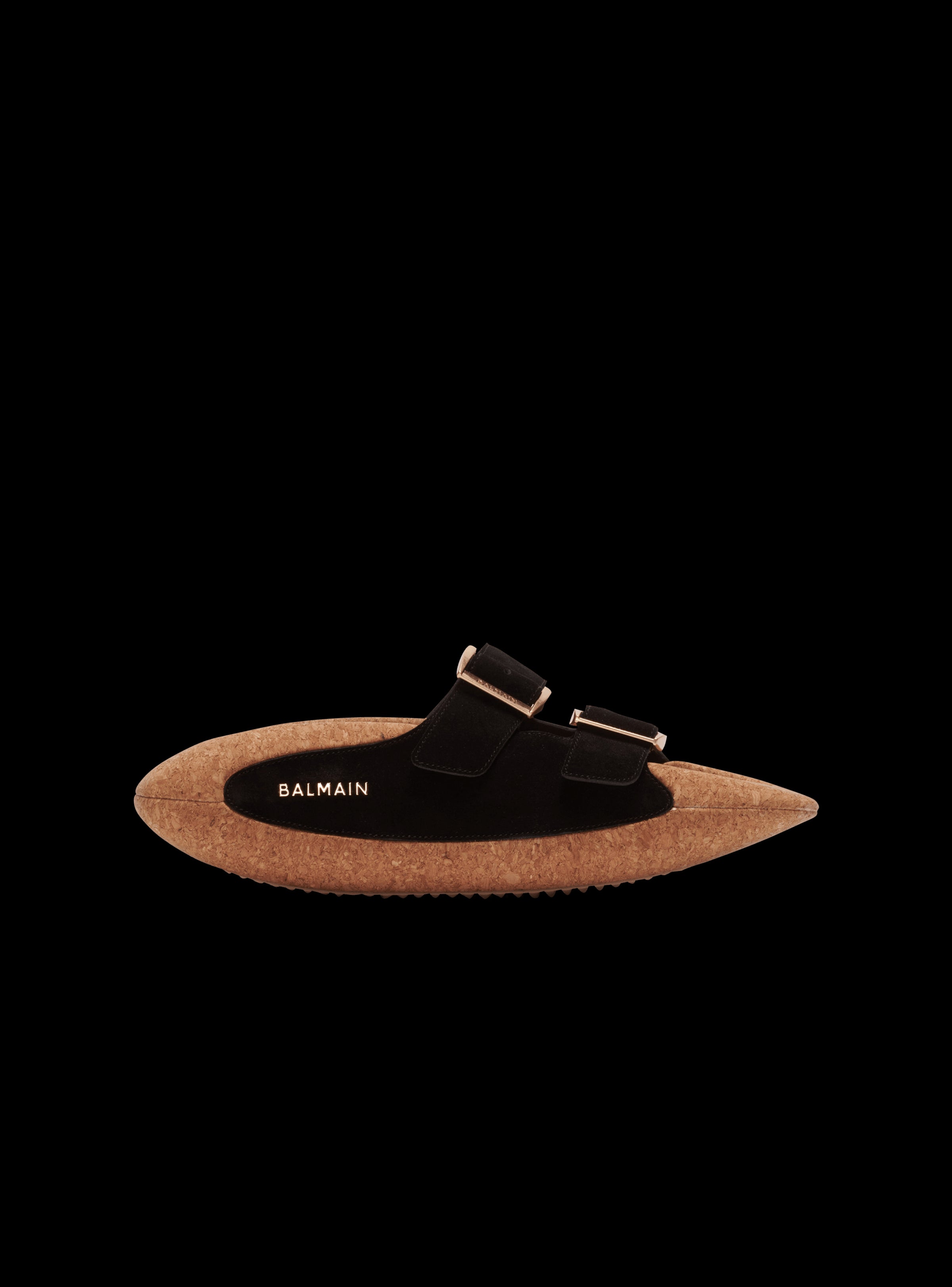 Balmain Men's B-It-Suede Leather&cork