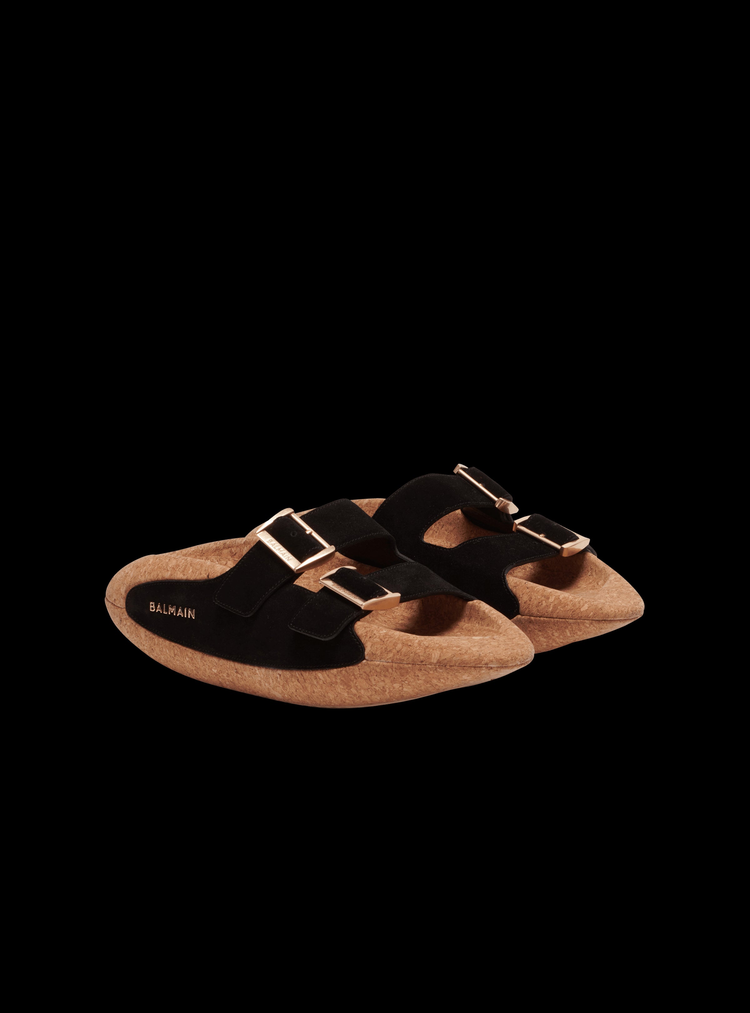 Balmain Men's B-It-Suede Leather&cork