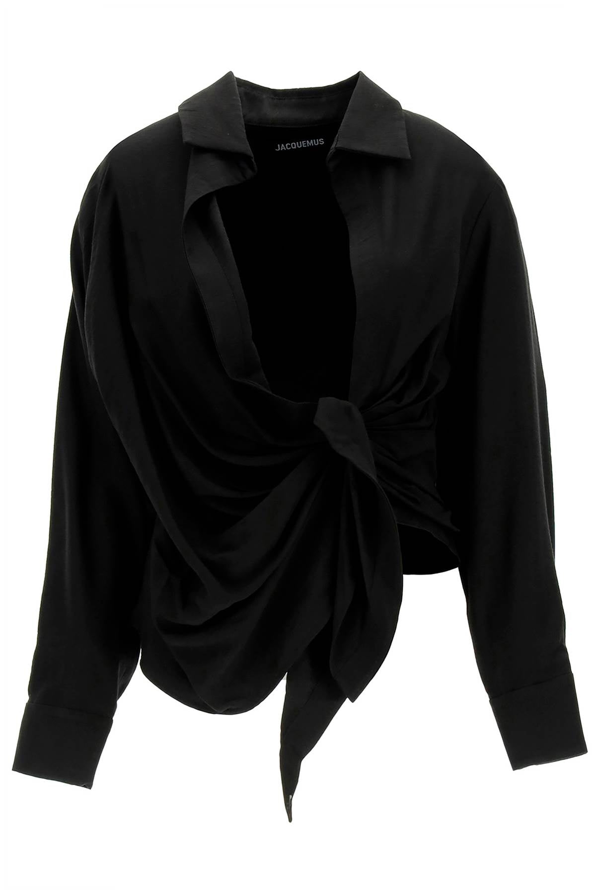 Jacquemus Bahia Tied-Sash Blouse