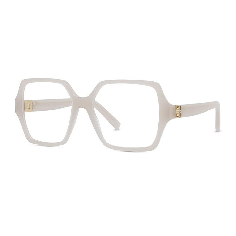 Givenchy Eyeglasses Square Full Rim, Beige Frame and Clear Demo Lenses Lens GV50050I059