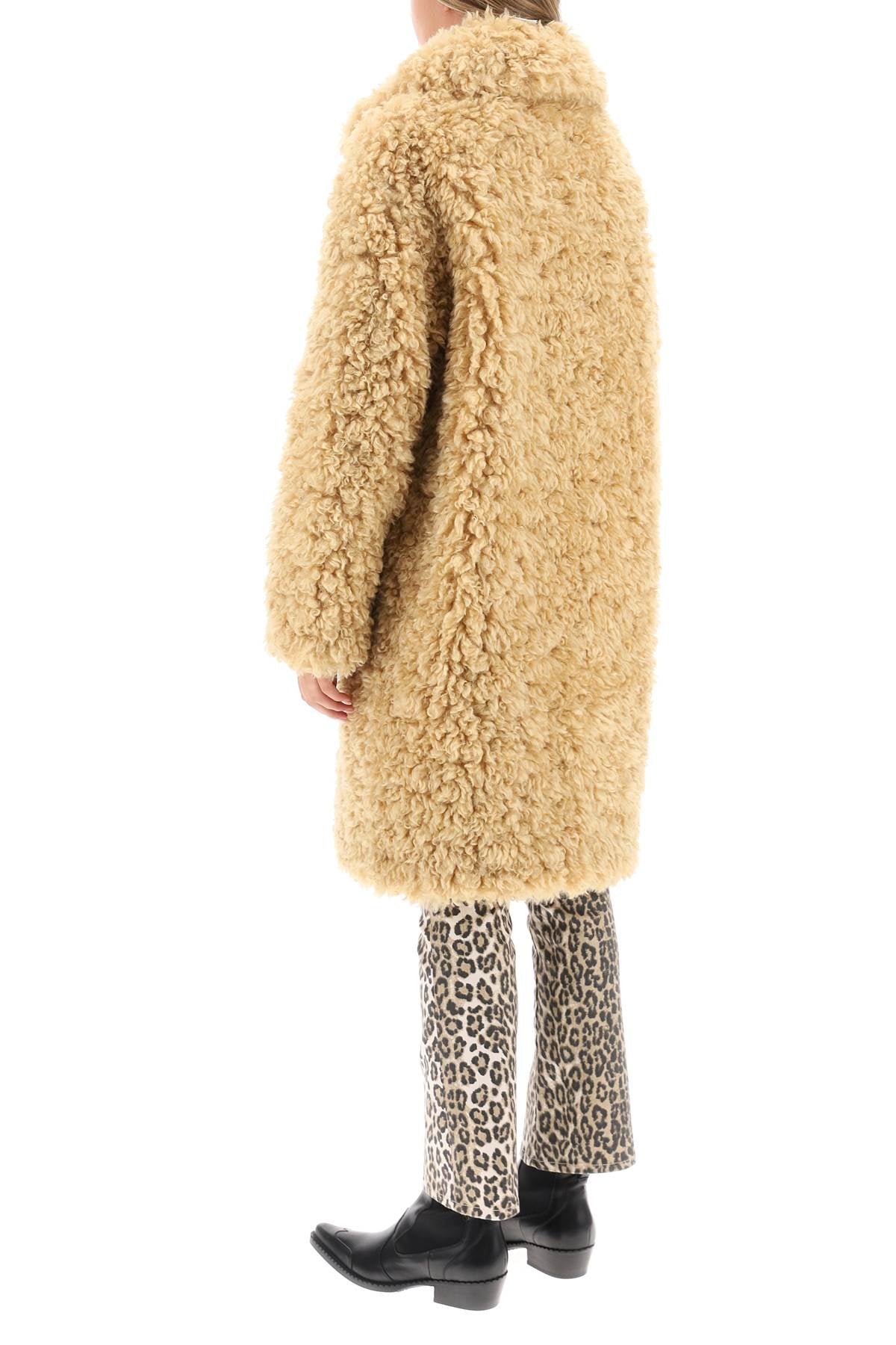 Stand Studio 'camille' Faux Fur Cocoon Coat (Size - 38)