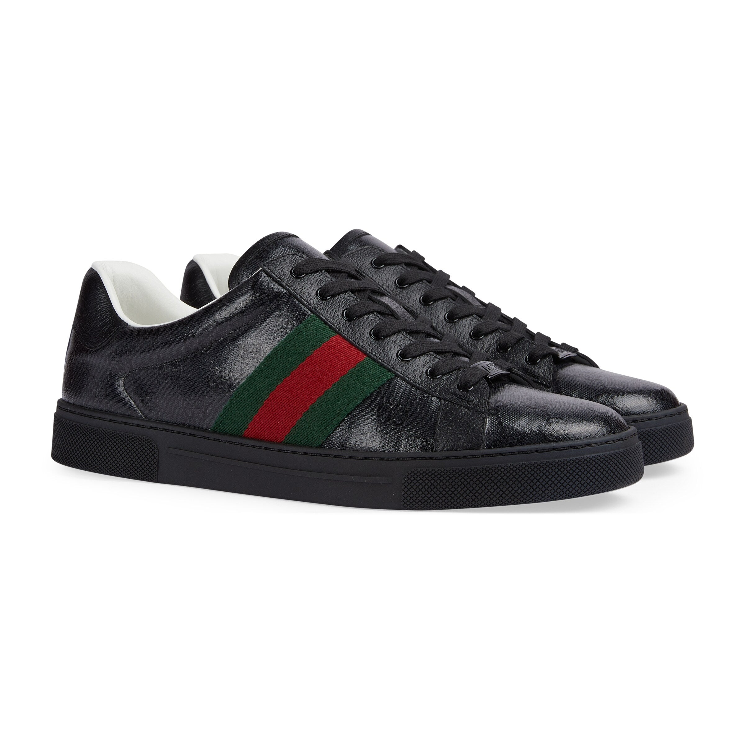 Gucci Men's Ace Gg Crystal Canvas Sneaker