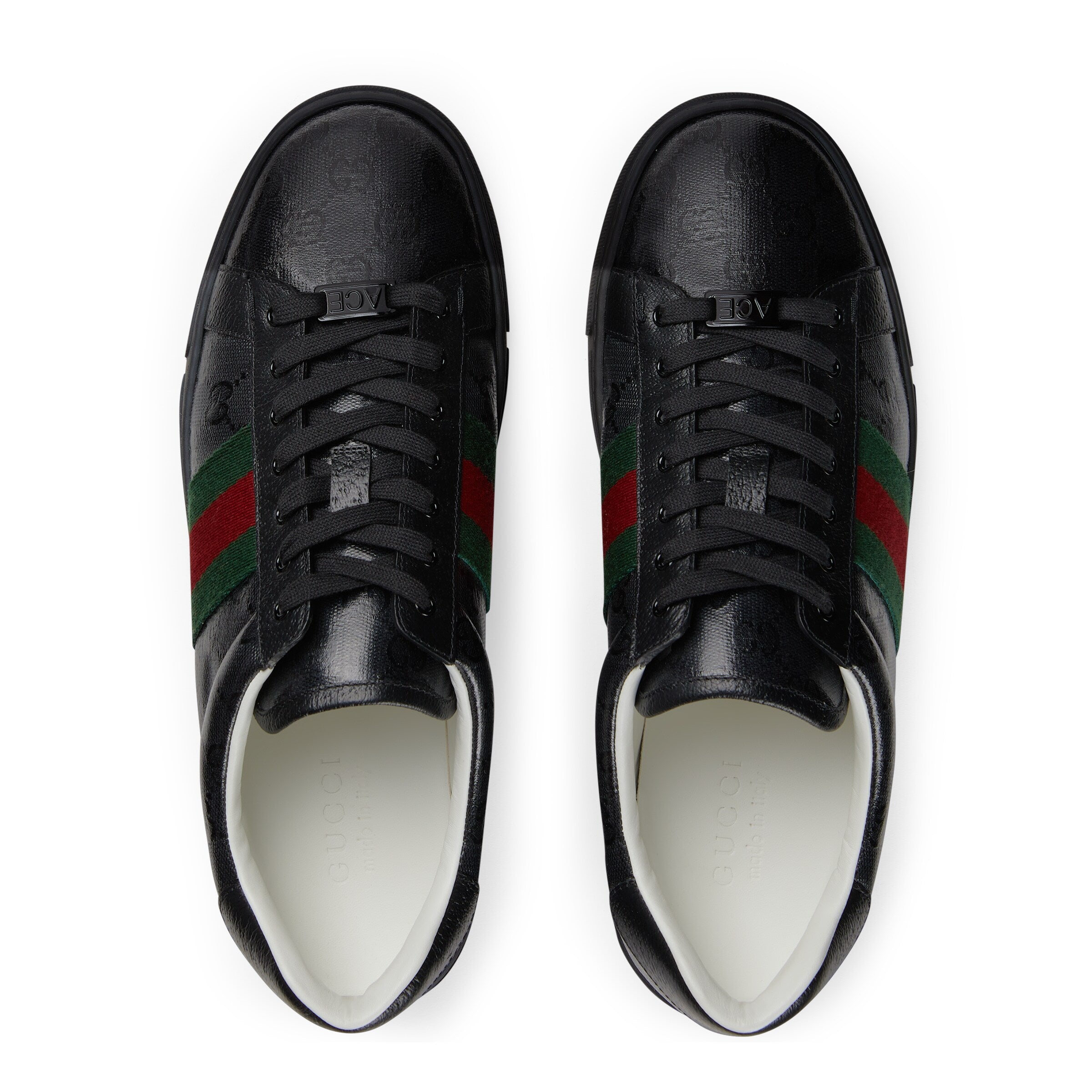 Gucci Men's Ace Gg Crystal Canvas Sneaker