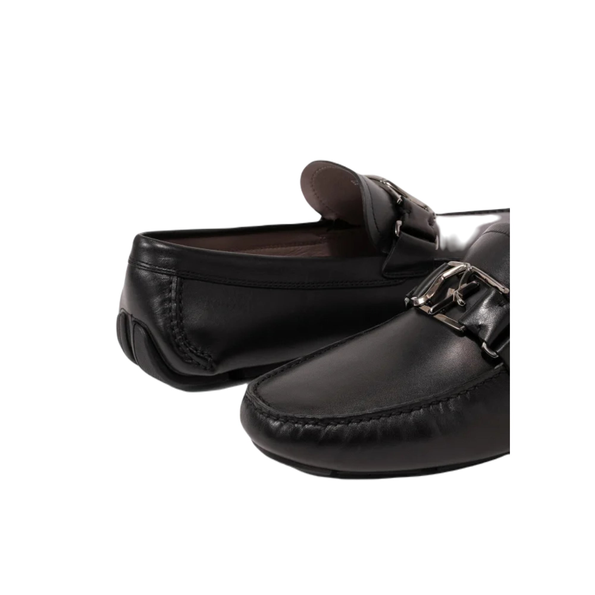 Ferragamo Peter Men's Driving Loafers Black