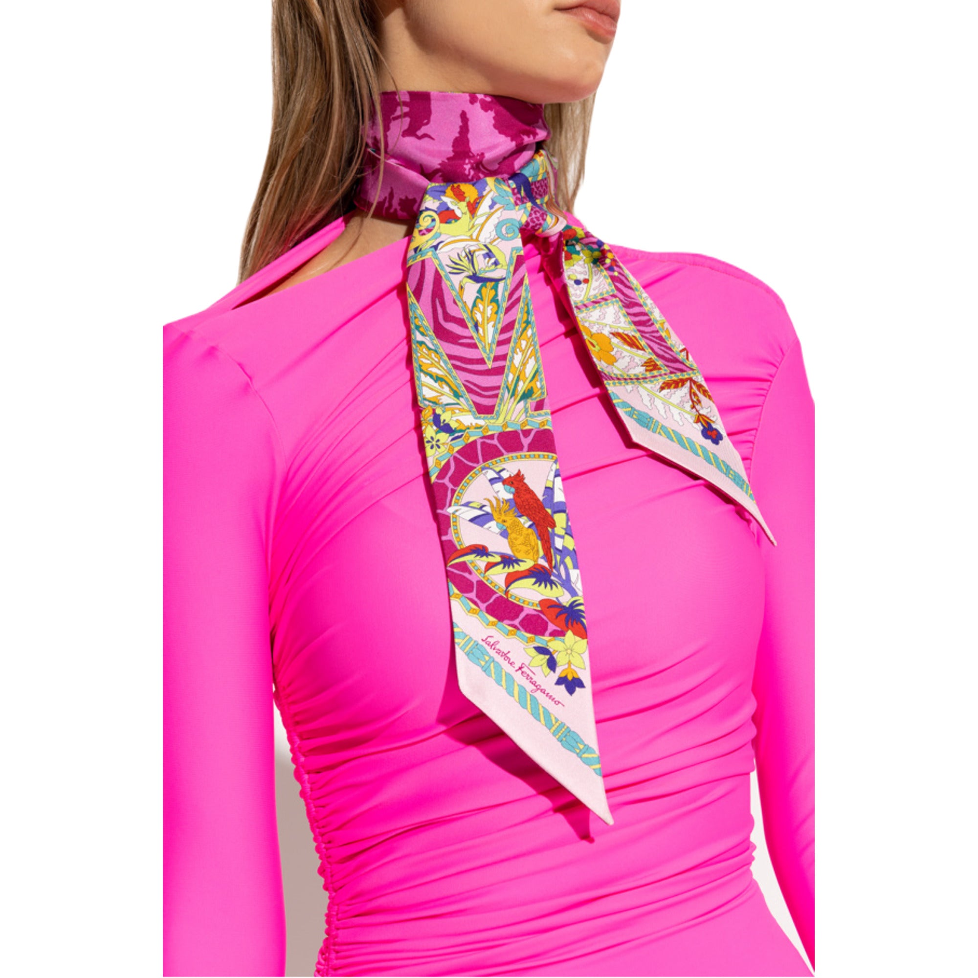 Ferragamo Tw Amo Scarf Magenta