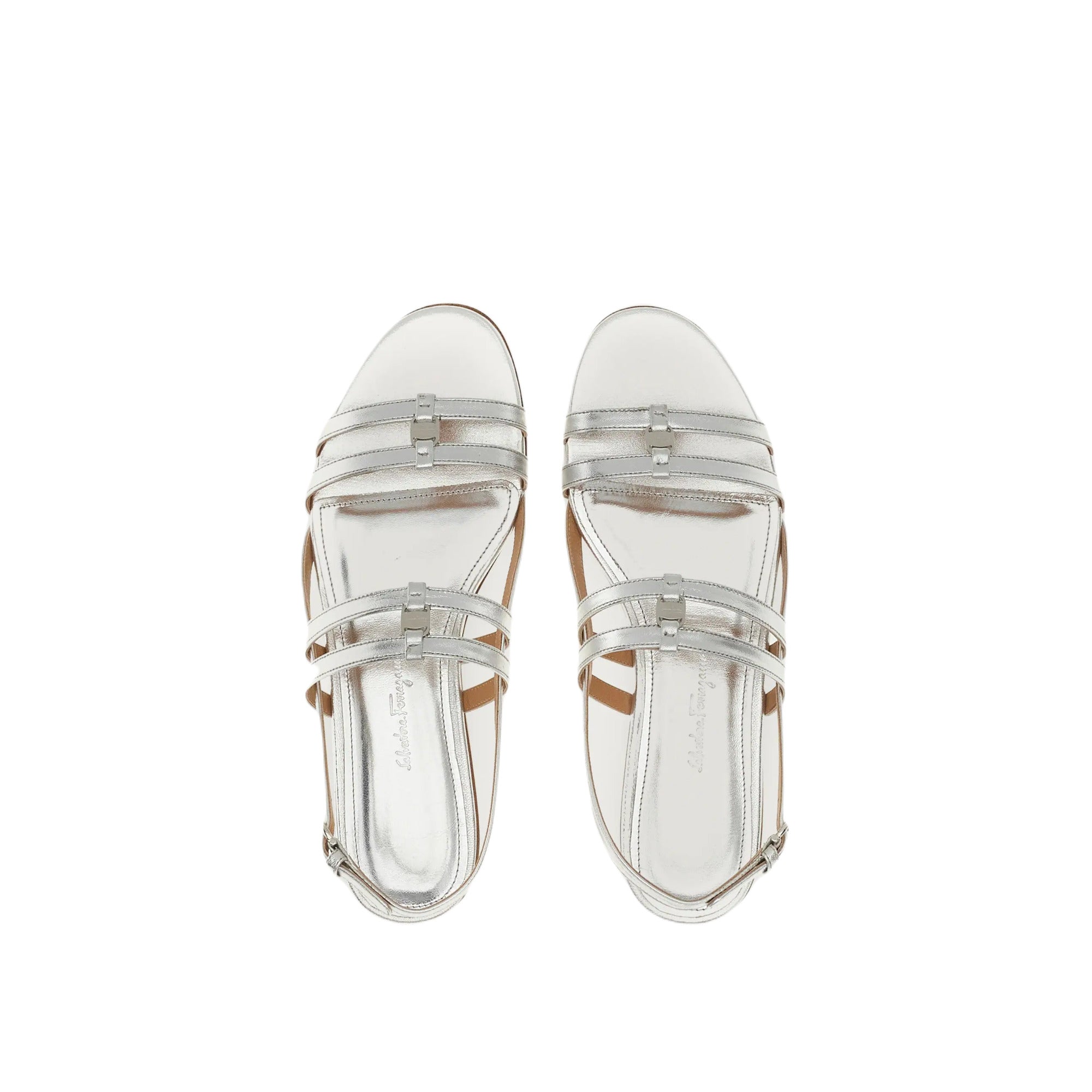 Ferragamo Typa Women's Sandals Silver