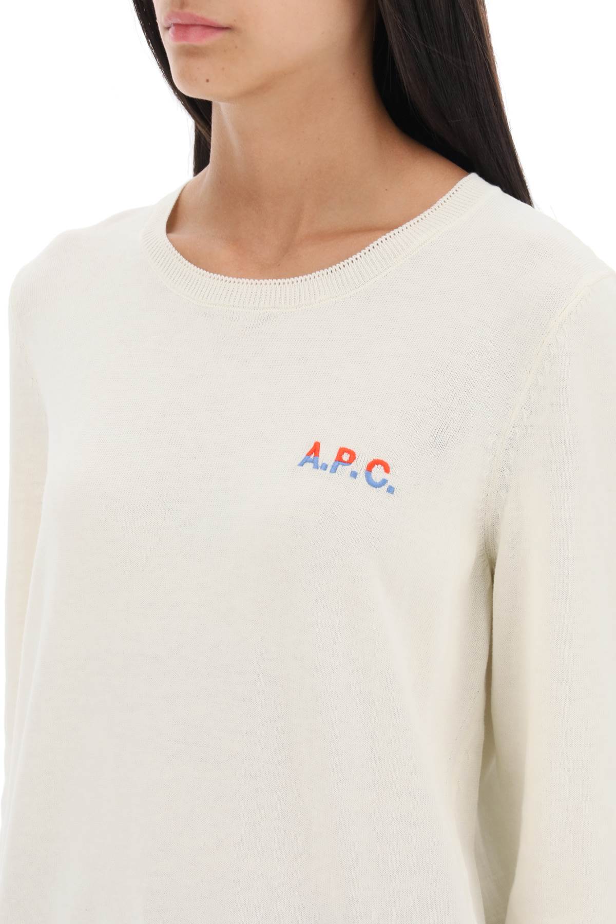 A.p.c. 'albane' Crew-Neck Cotton Sweater