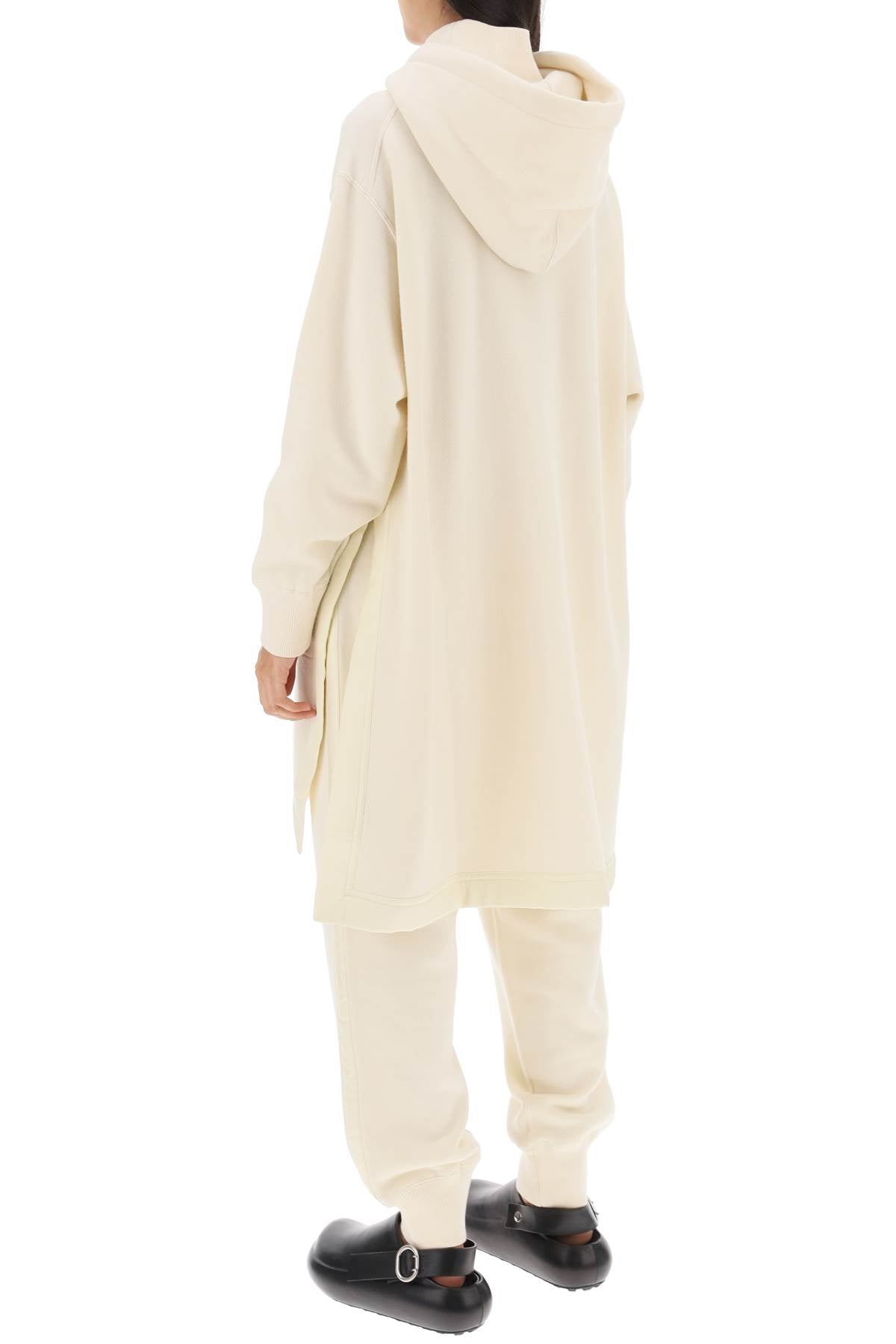 Jil Sander Maxi Wool-Cotton Hoodie