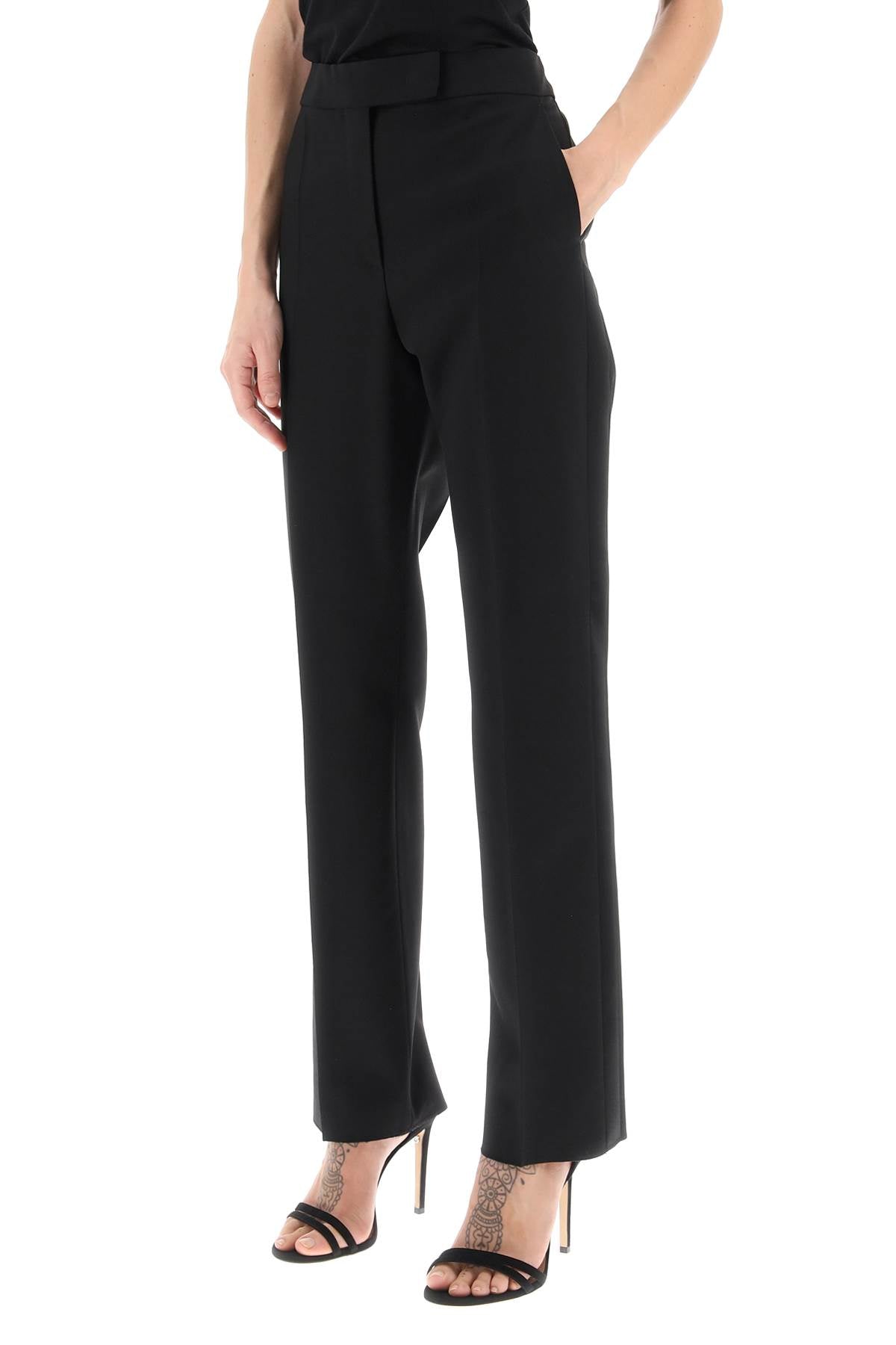 Max Mara Rino Pants With Side Satin Bands