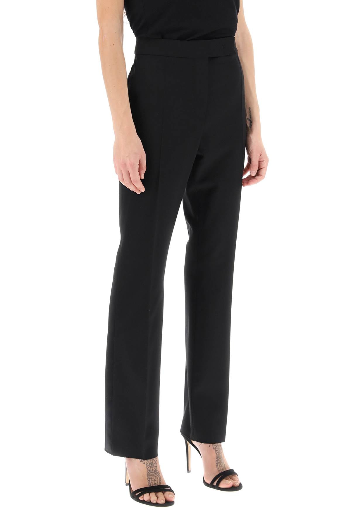 Max Mara Rino Pants With Side Satin Bands