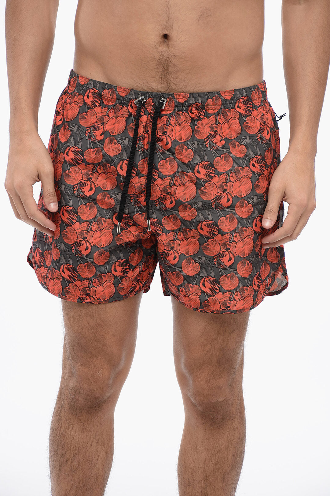 Neil Barrett ALL-OVER CHERRIES SWIM SHORTS S Standard size