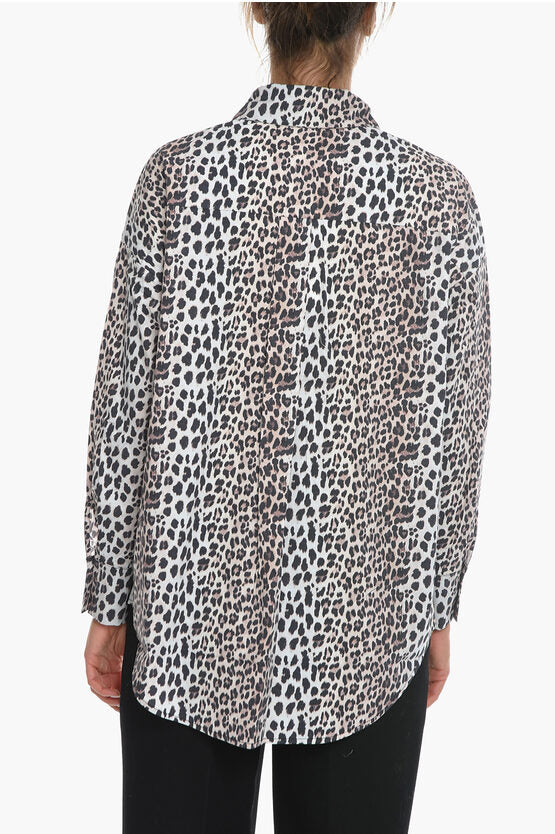 Notes du Nord Animal Motif Asymmetric DASSY Shirt