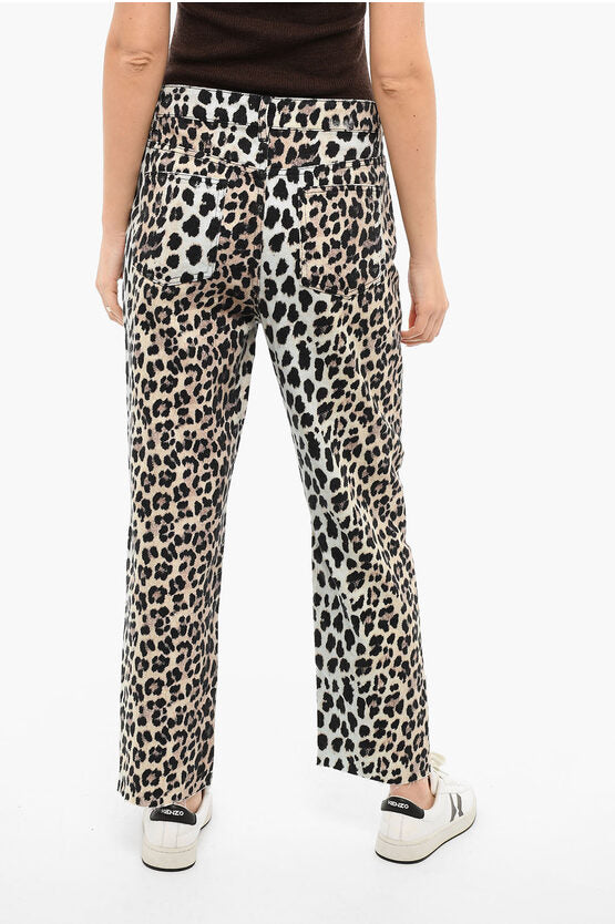 Notes du Nord Animalier Print VENICE Straight Fit Jeans