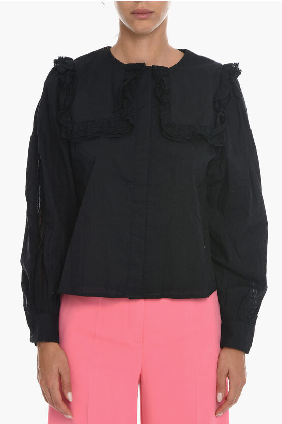 Notes du Nord Cotton ELIZABETH Blouse with Lace Details