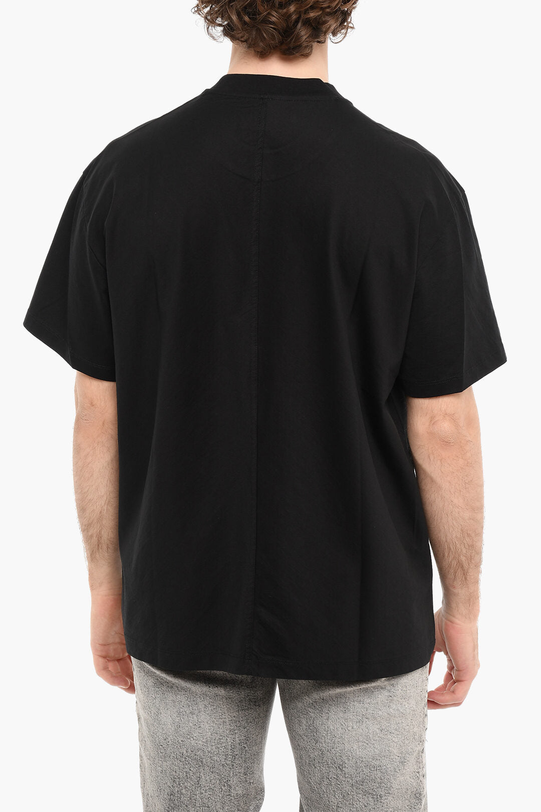 Neil Barrett Crewneck Printed D.J. FELIX Short Sleeved T-shirt