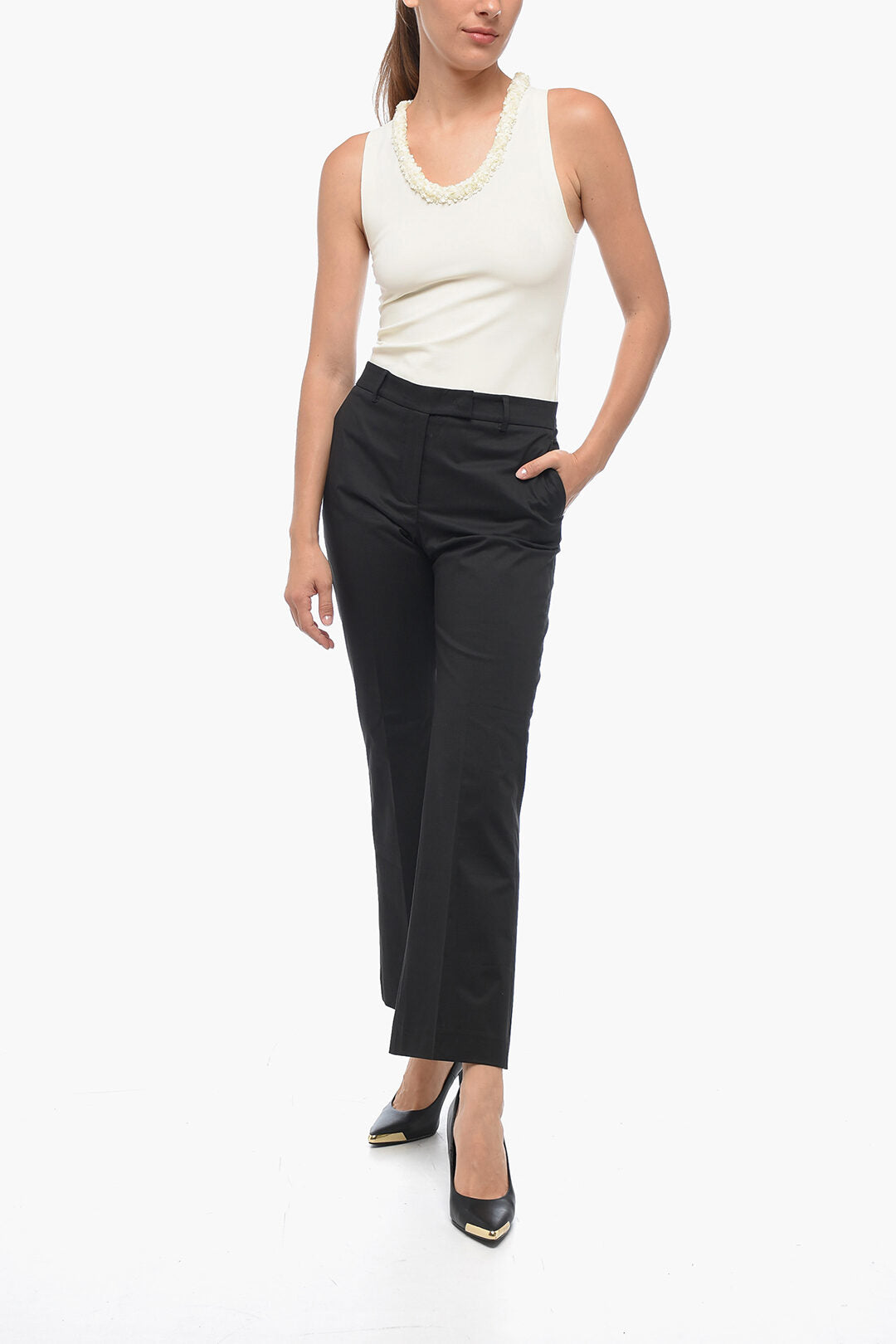 QL2 Cropped Fit NELLIE Pants with Bootcut Bottom