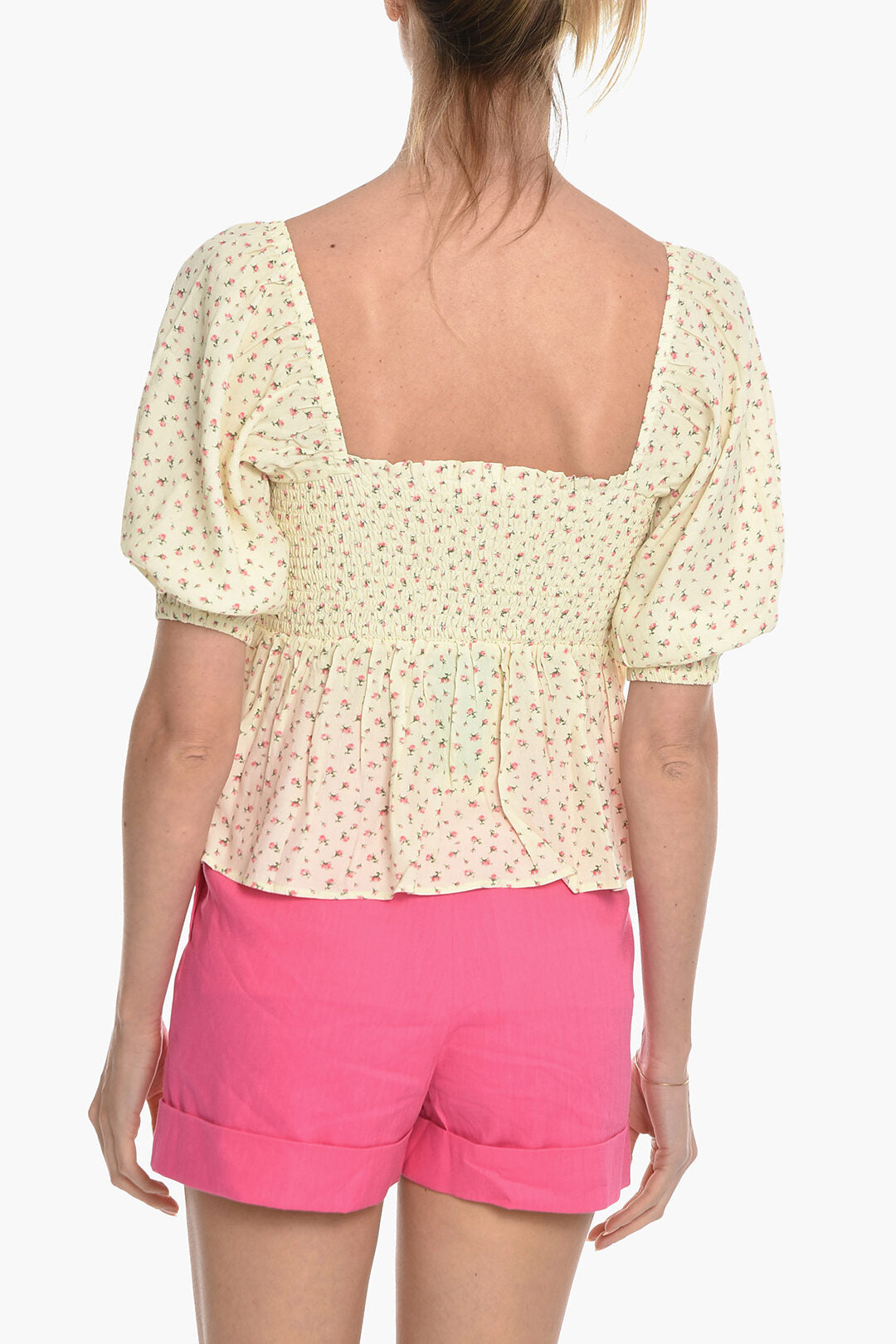 Notes du Nord Floral-Motif DOLLY Top with 3/4 Sleeve