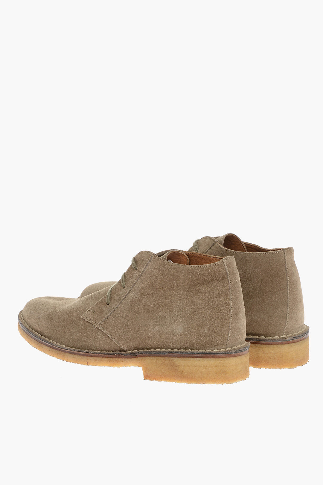 Corneliani ID Rubber Sole Suede Desert Booties