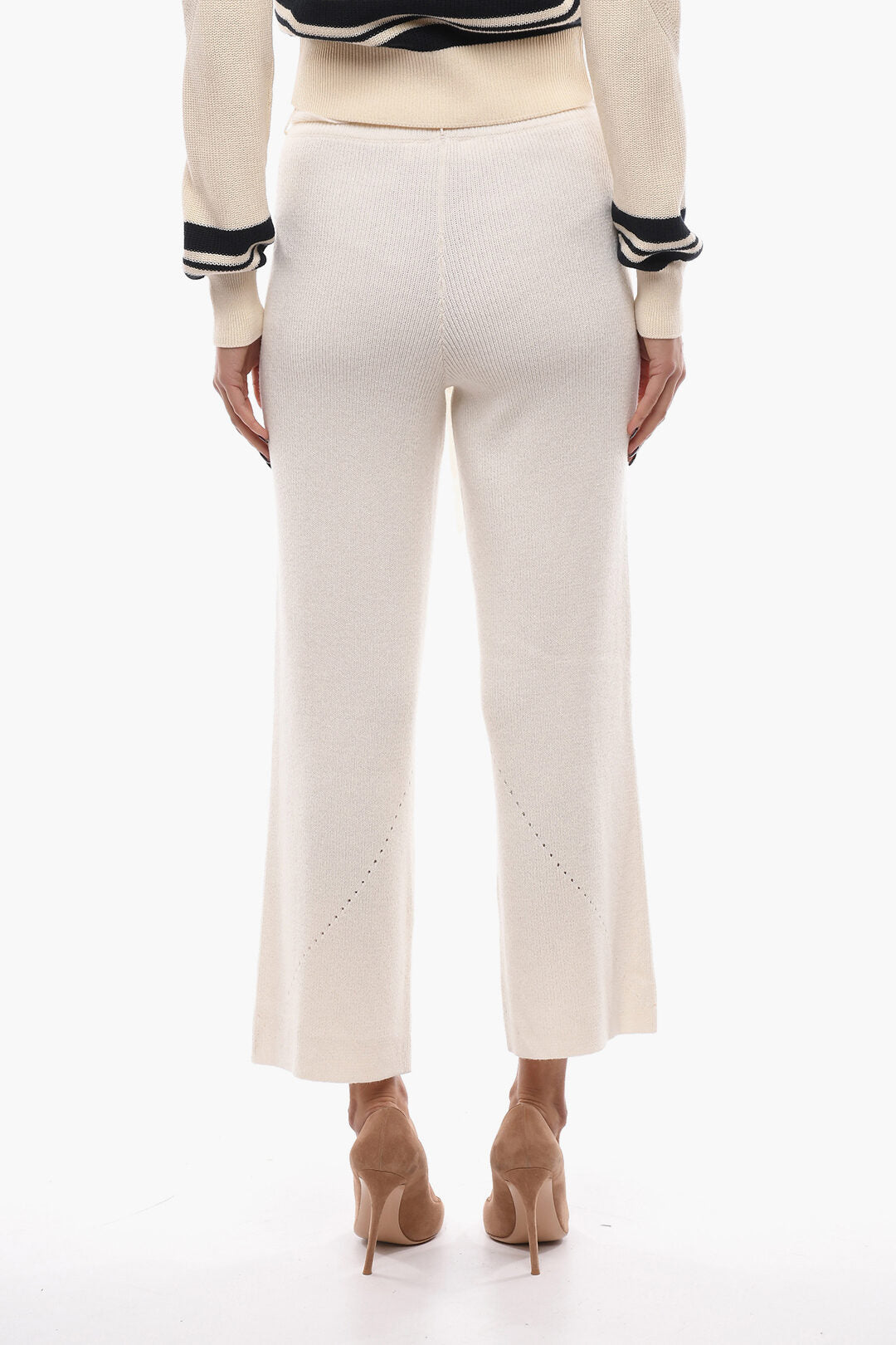 Notes du Nord Knit ERIN Flared Pants with Belt