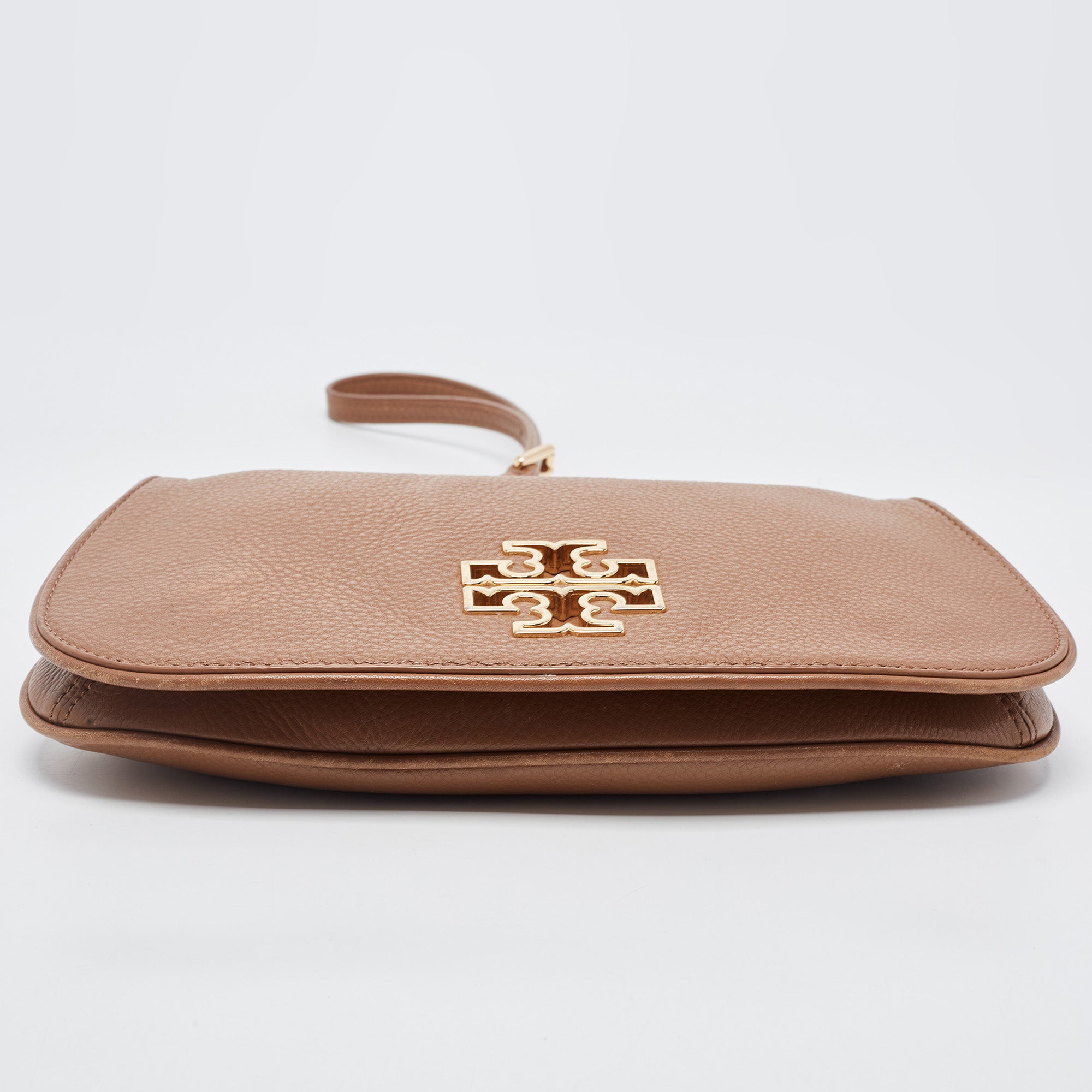 Tory Burch Brown Leather Britten Crossbody Bag