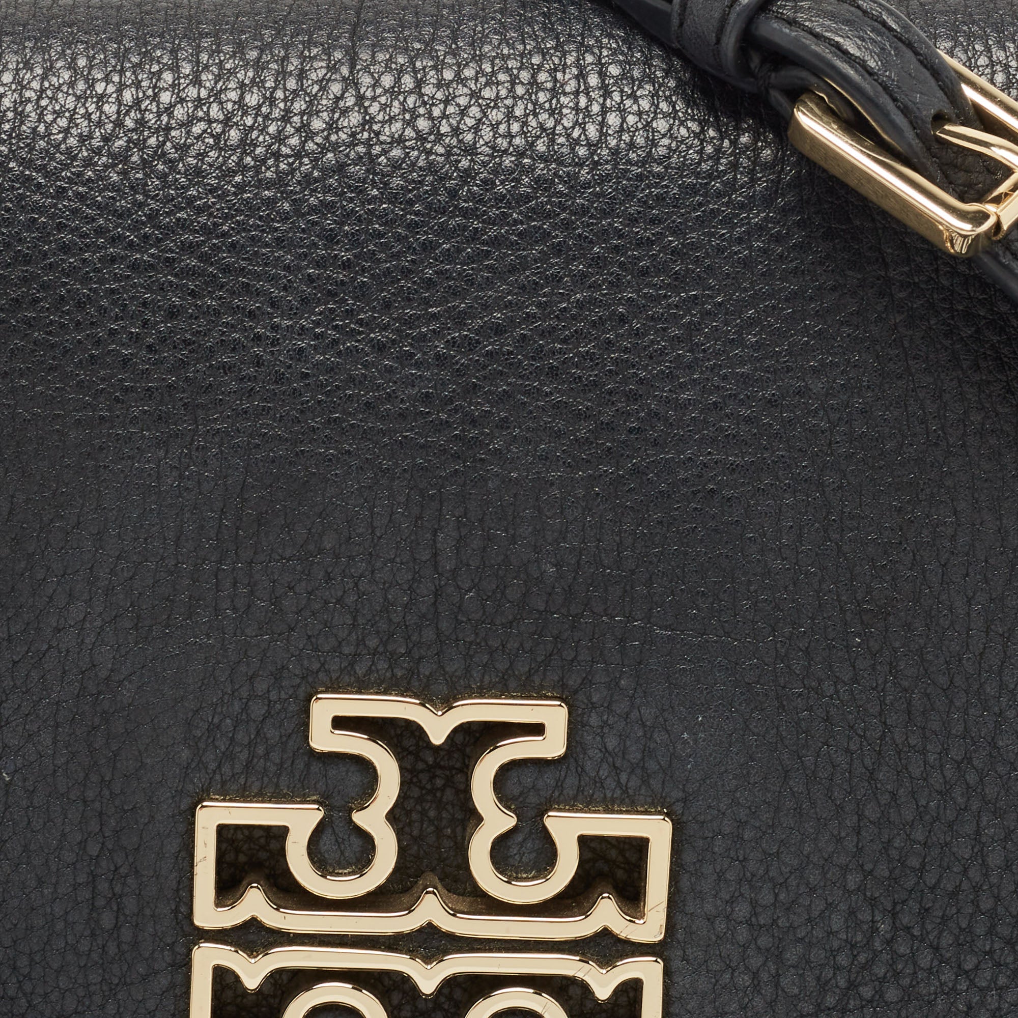 Tory Burch Black Leather Britten Crossbody Bag