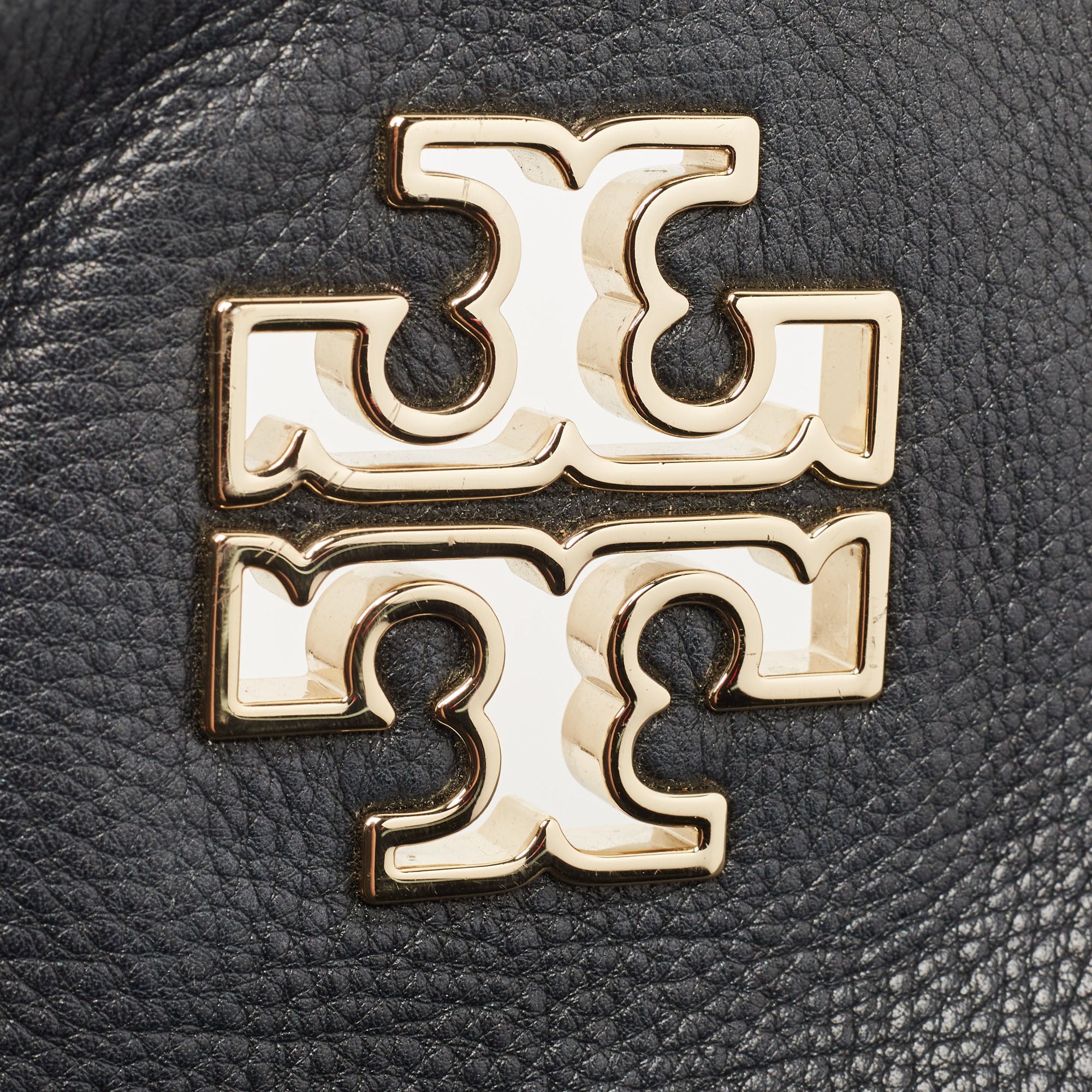 Tory Burch Black Leather Britten Crossbody Bag