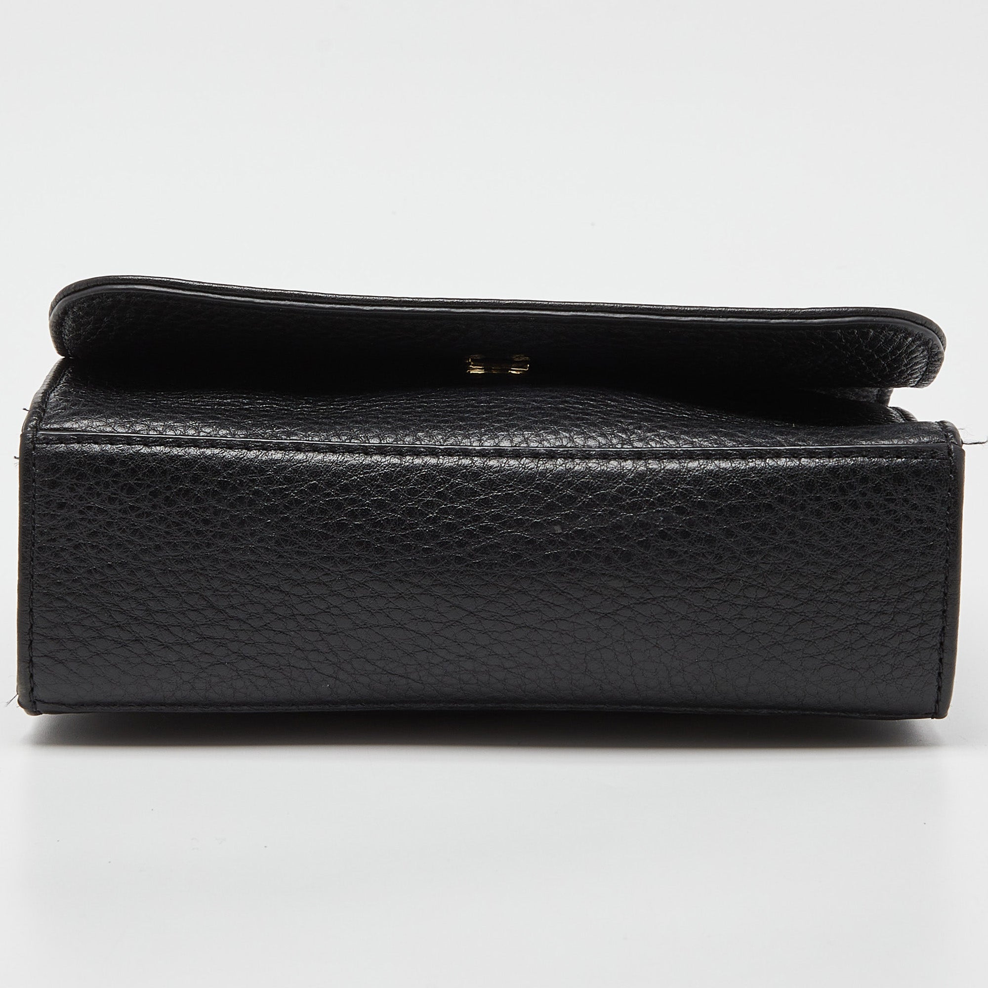 Tory Burch Black Leather Flap Crossbody Bag