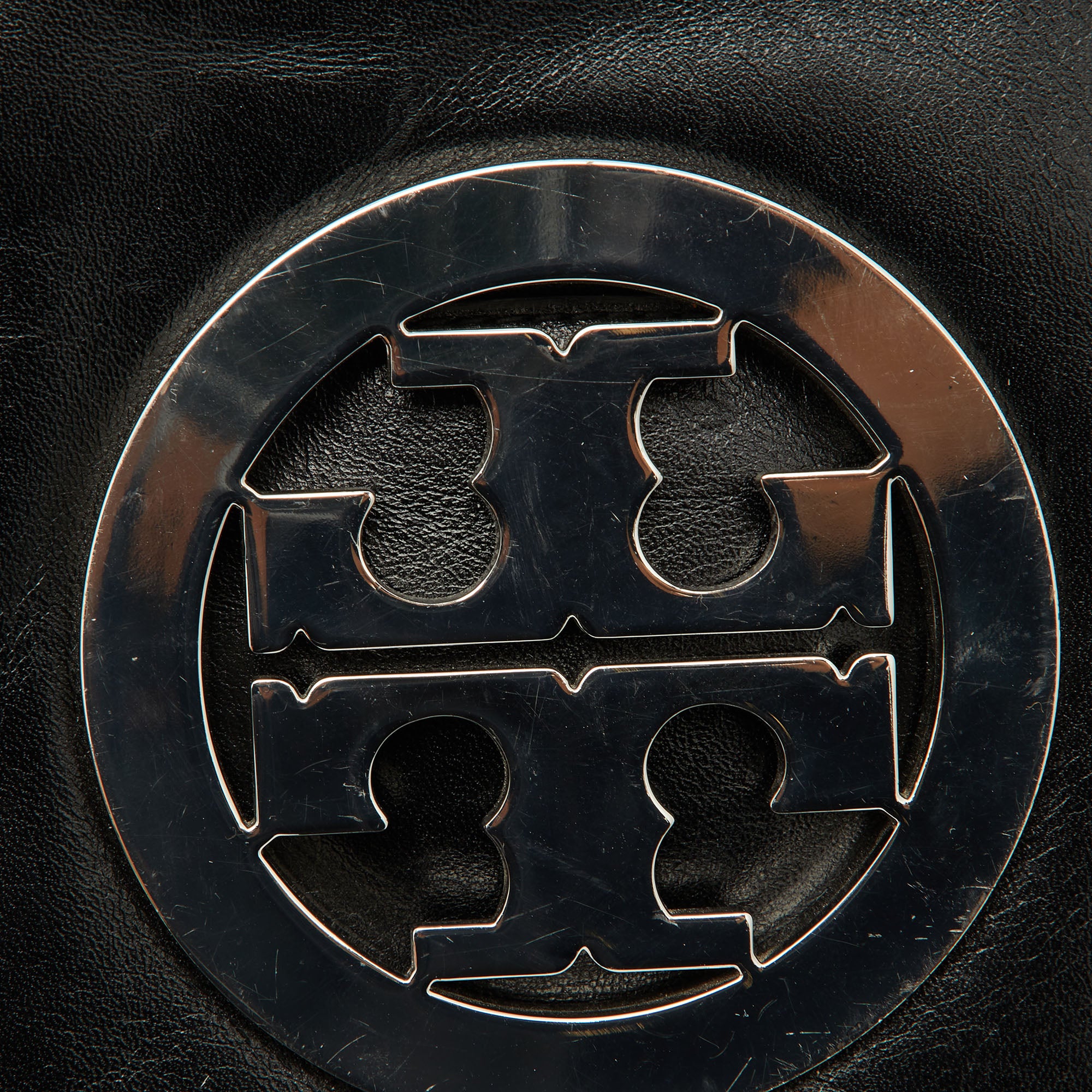 Tory Burch Black Leather Reva Crossbody Bag