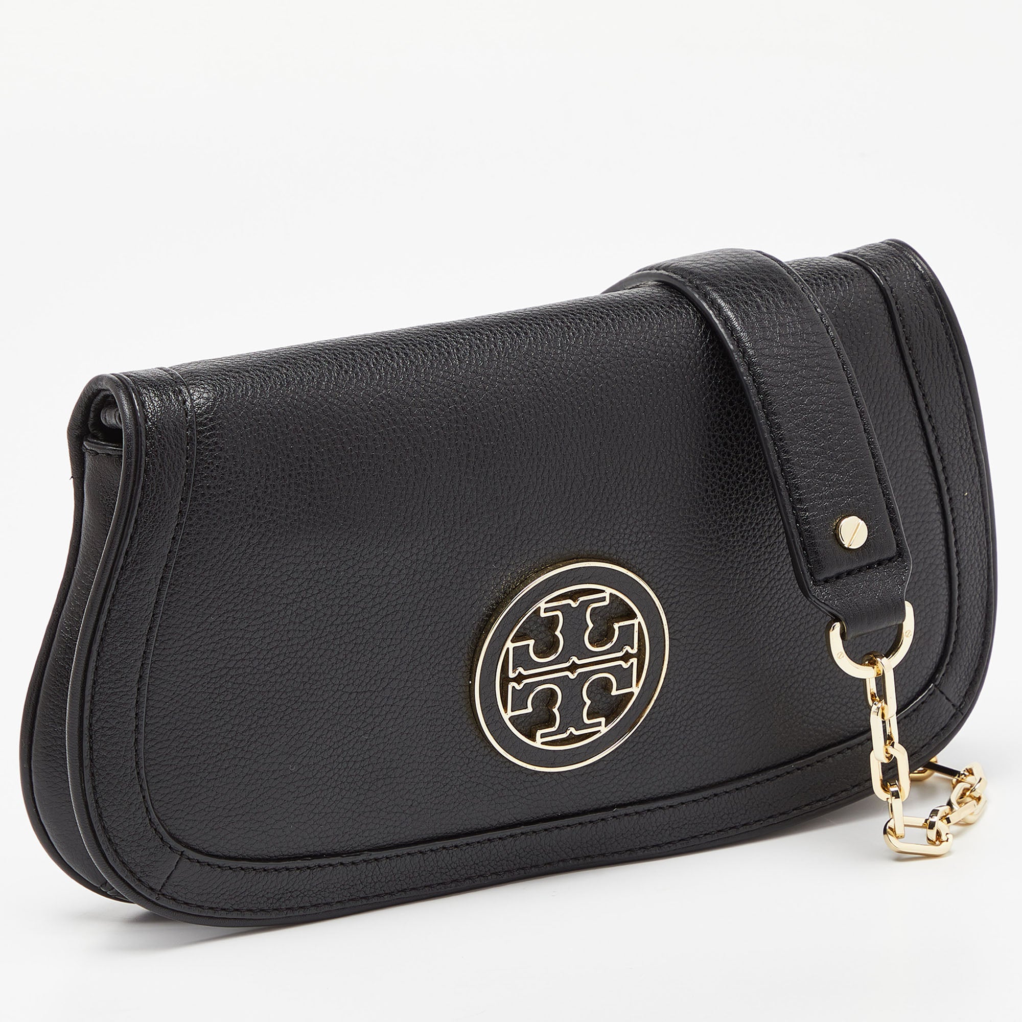 Tory Burch Black Leather Britten Crossbody Bag